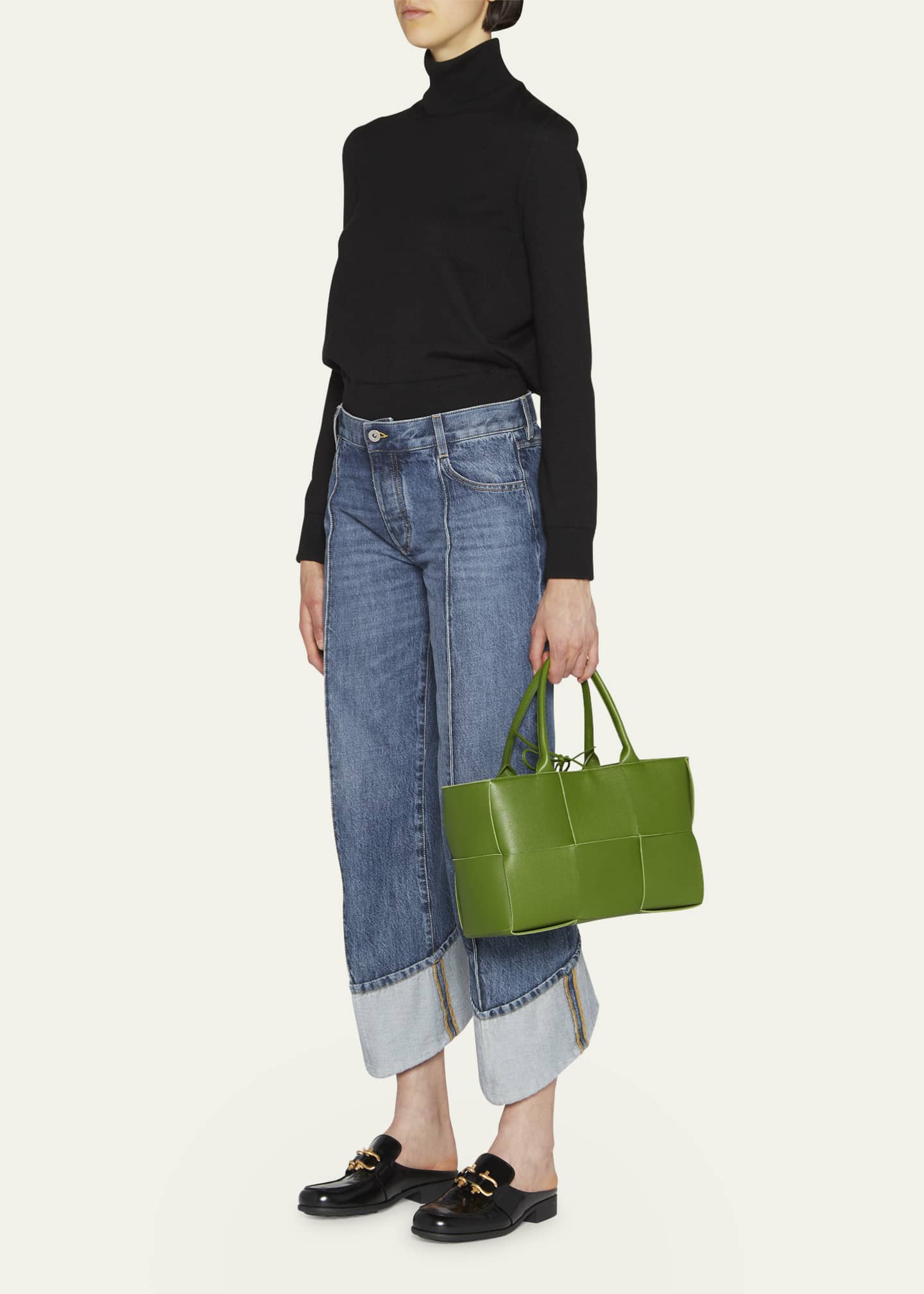 Bottega Veneta Arco Tote White