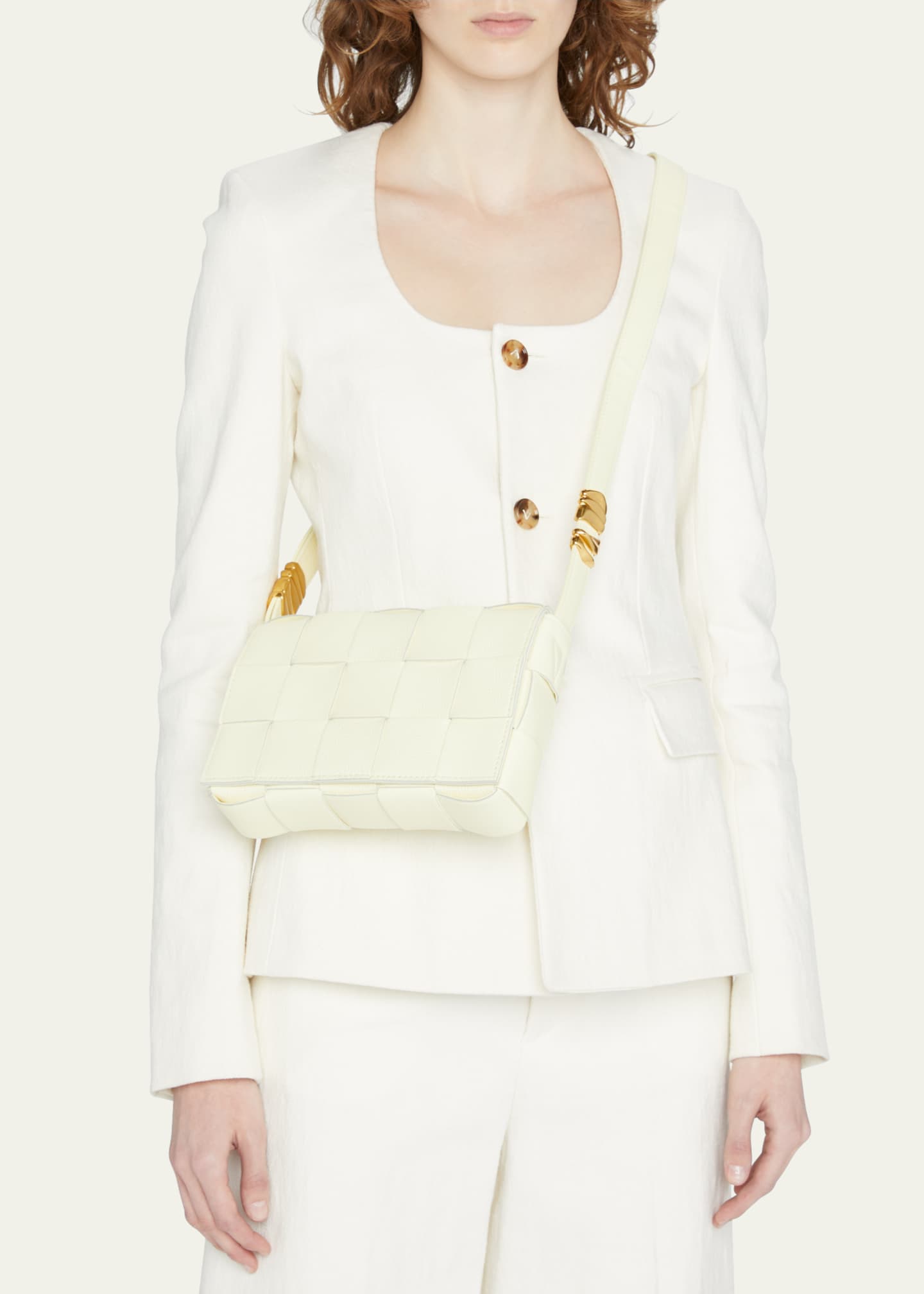 Bottega Cassette Woven Leather Crossbody Bag Bergdorf Goodman