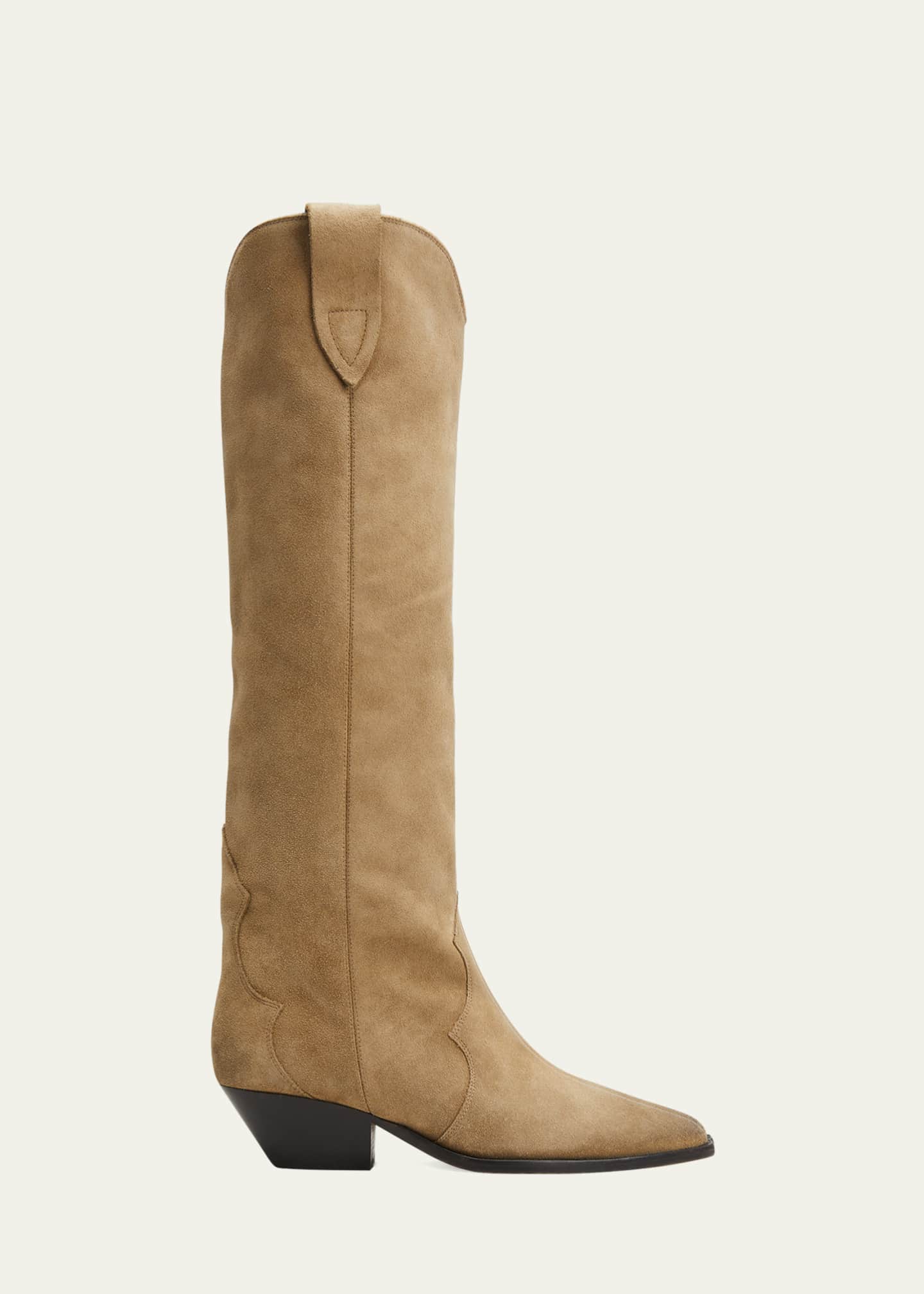 isabel marant denvee suede boots