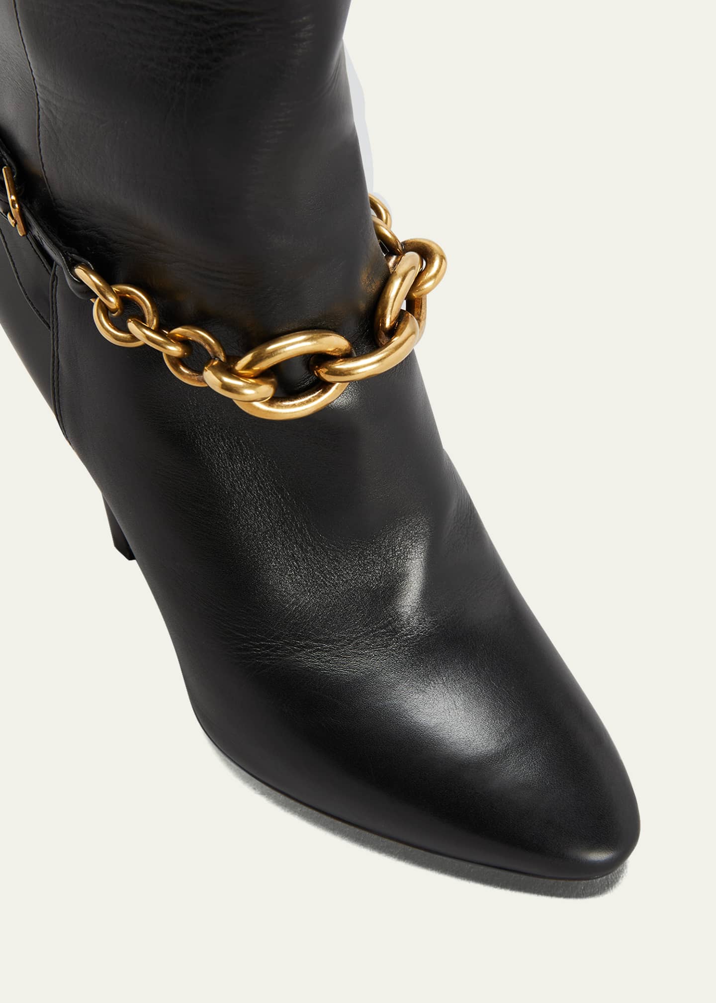 Saint laurent chain boots clearance