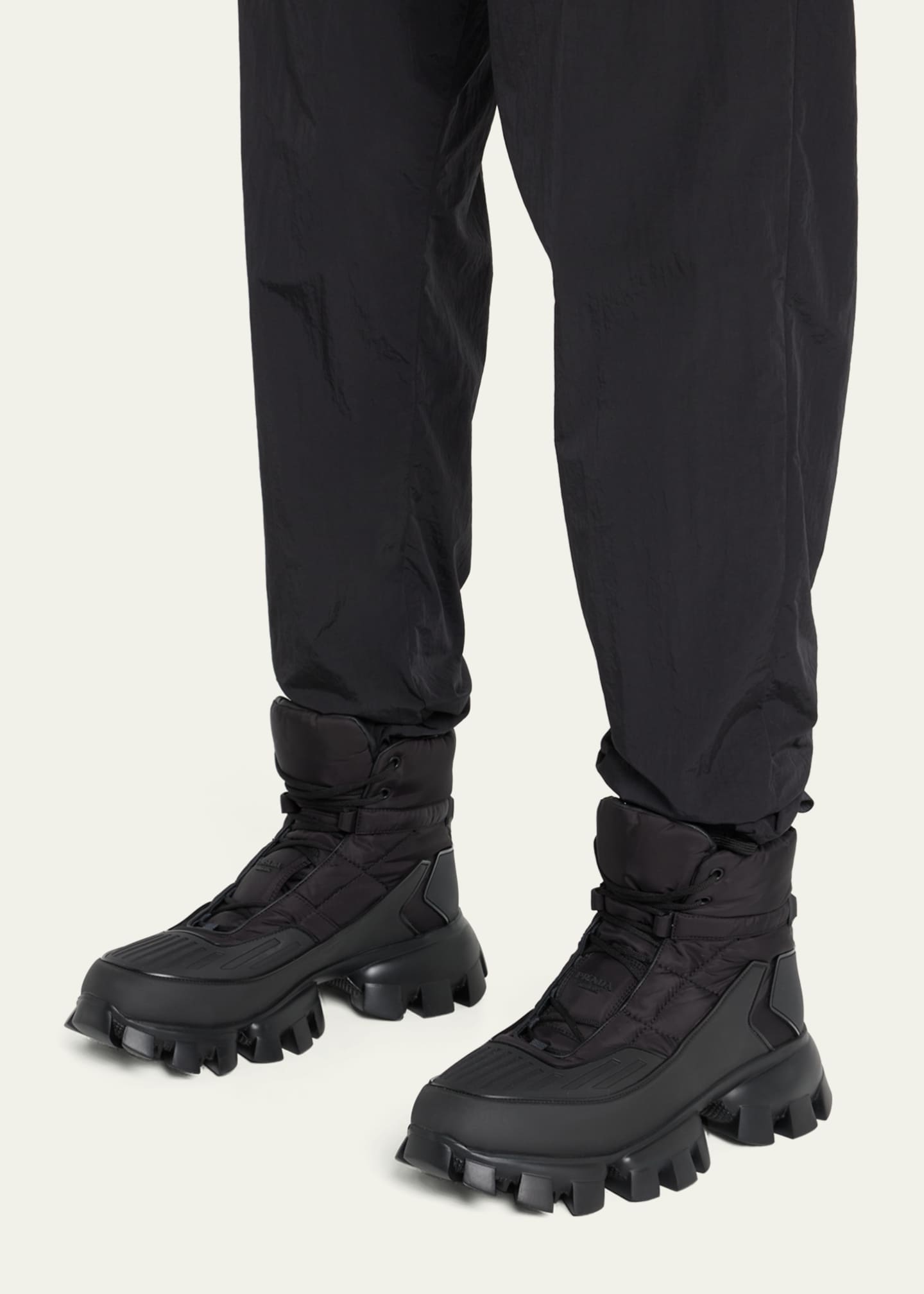 Prada Men s Cloudburst Thunder Lug Sole Combat Boots Bergdorf