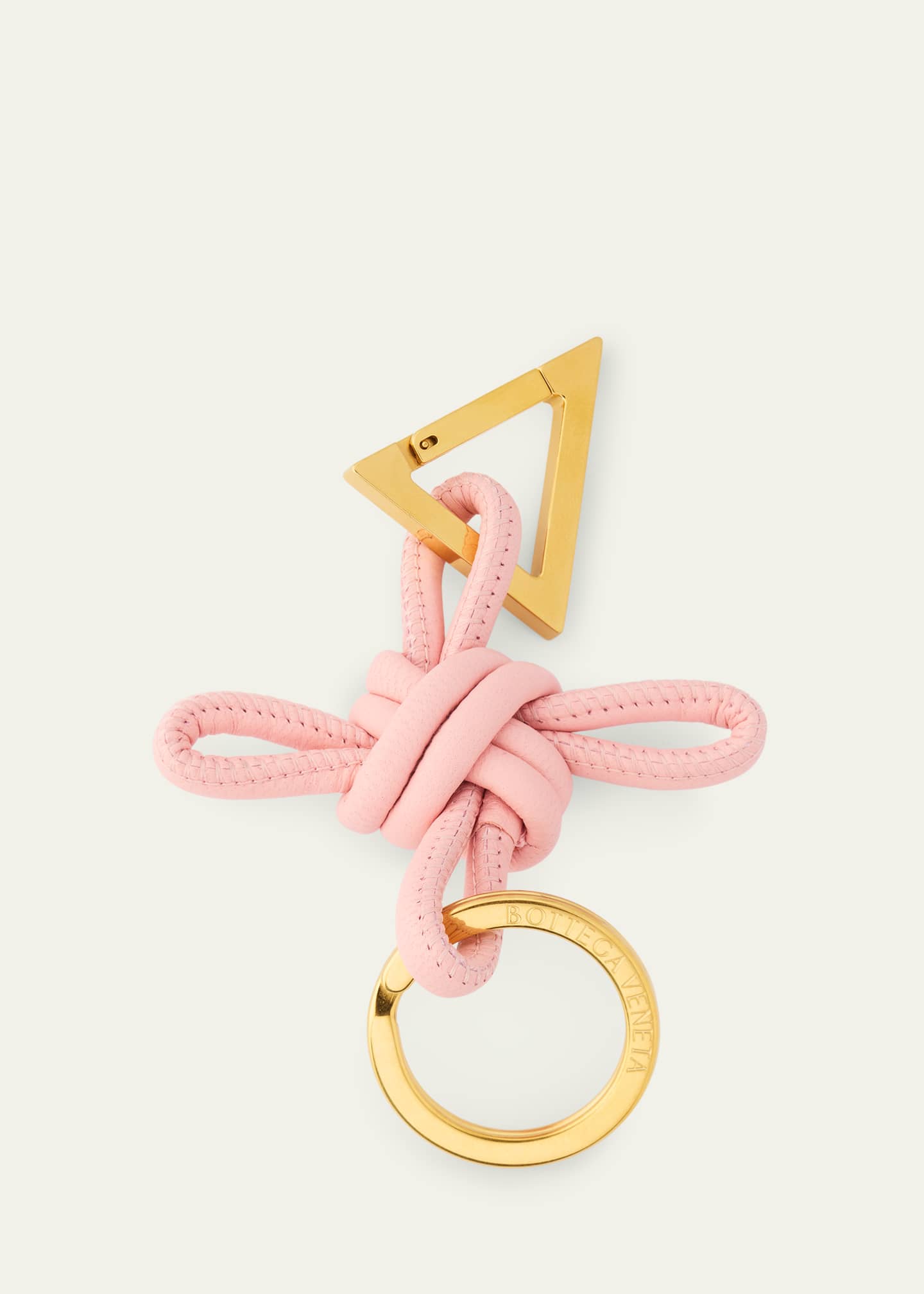 【BOTTEGA VENETA】Gold l Knot Keychain Bottega Veneta: Gold Metal Knot Keychain | SSENSE
