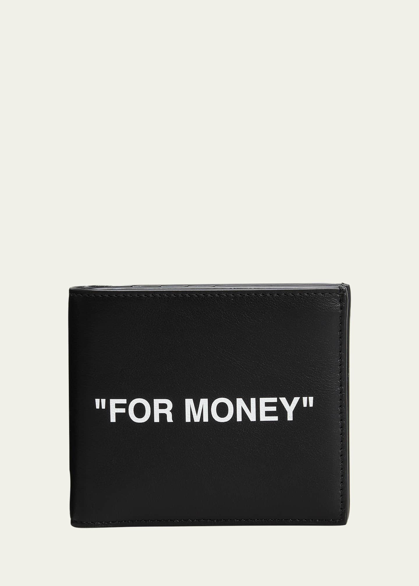 Off-White Money" Leather Bifold Wallet Goodman