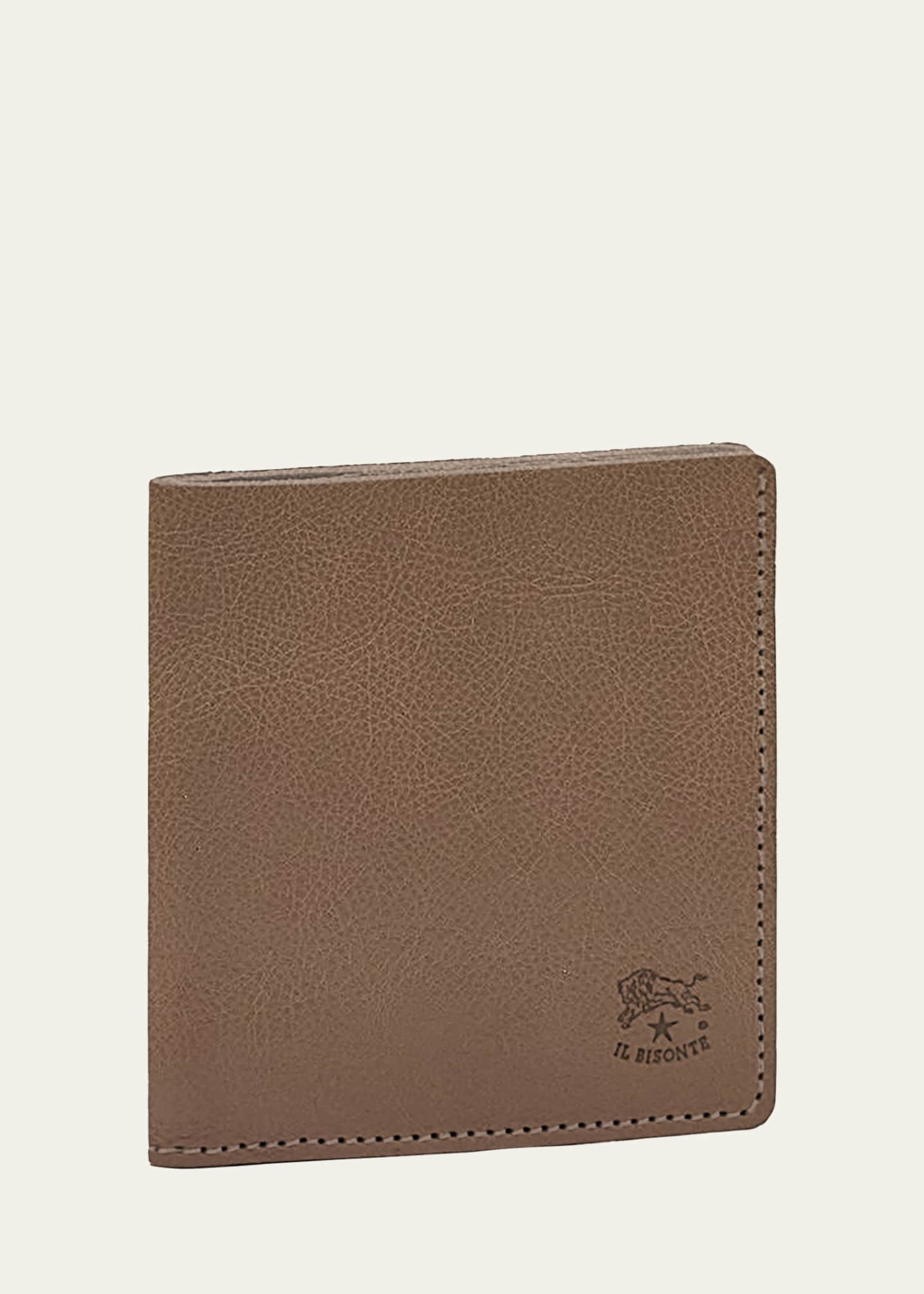 Il Bisonte Men's Slim Bi-Fold Leather Wallet