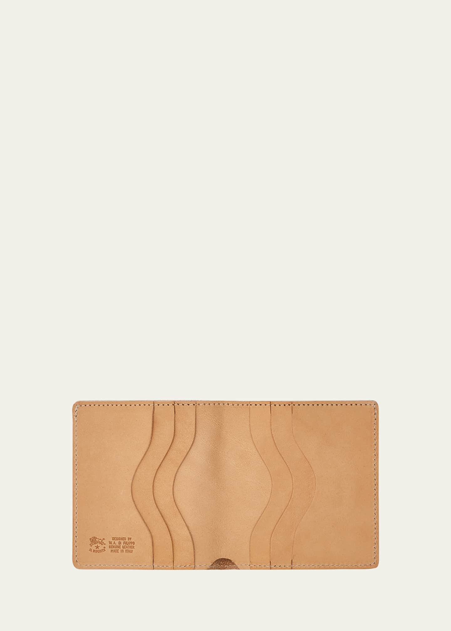 Il Bisonte Men's Slim Bi-Fold Leather Wallet Image 2 of 4