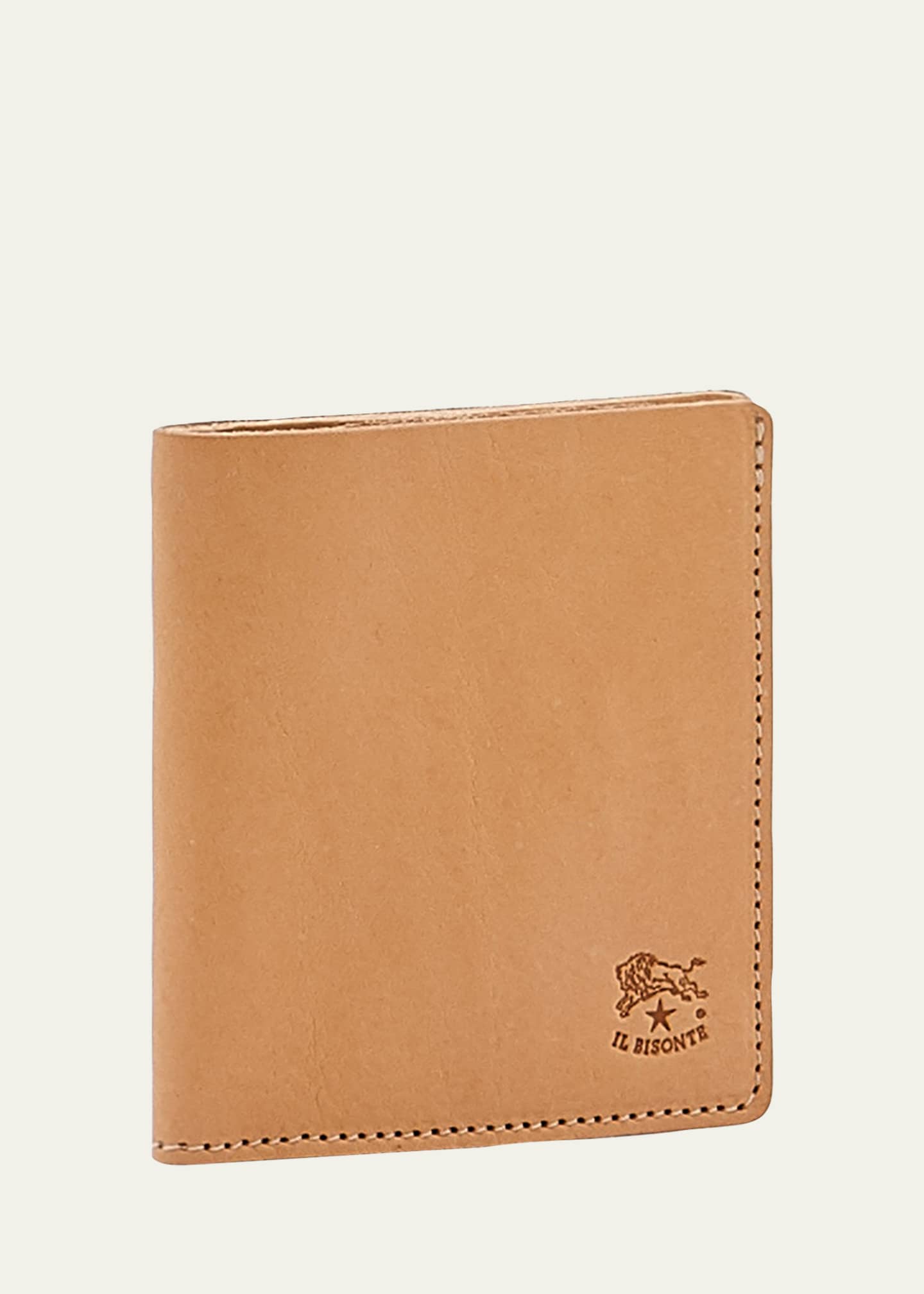 Il Bisonte Men's Slim Bi-Fold Leather Wallet Image 3 of 4
