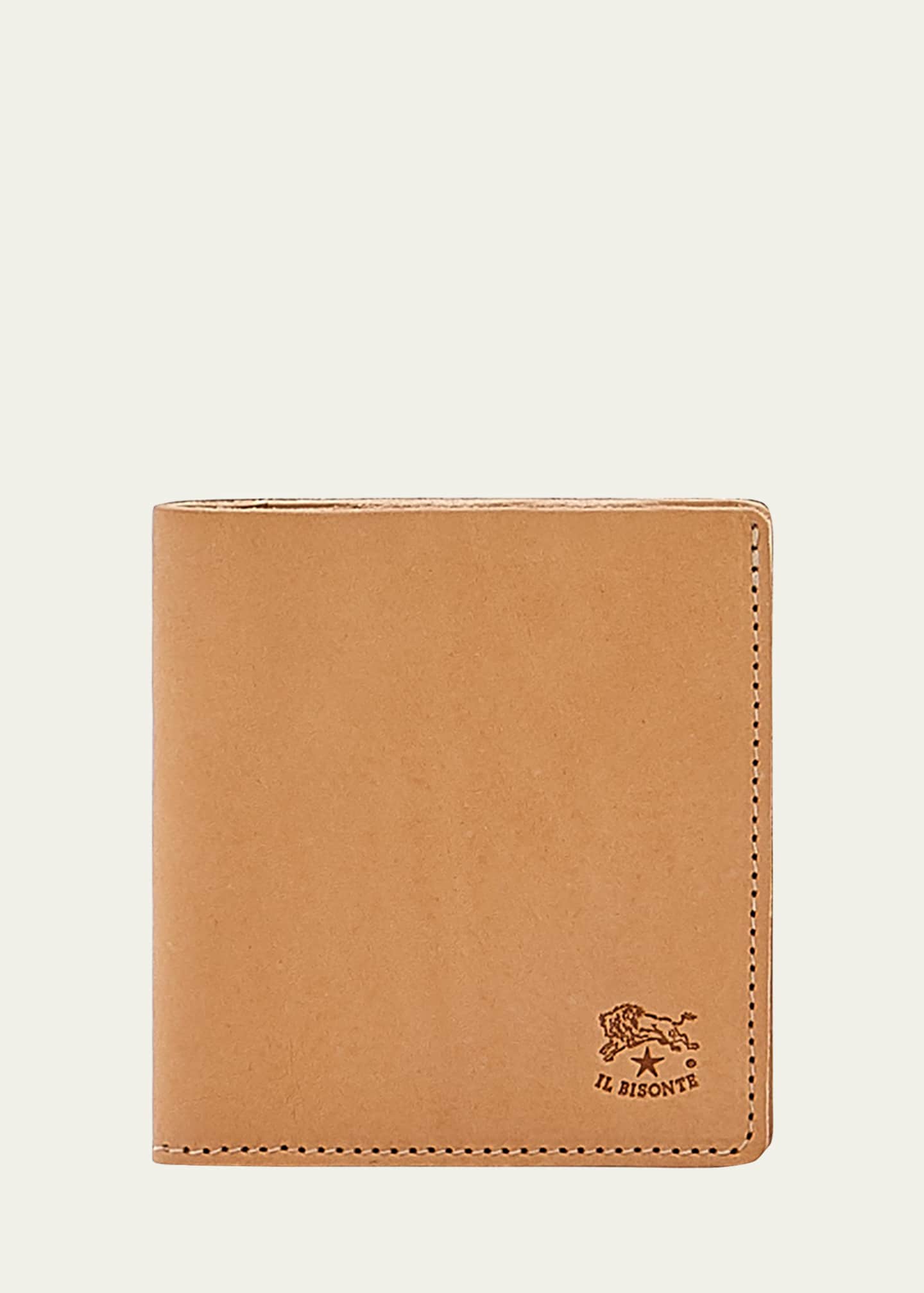 Il Bisonte Men's Slim Bi-Fold Leather Wallet Image 1 of 4