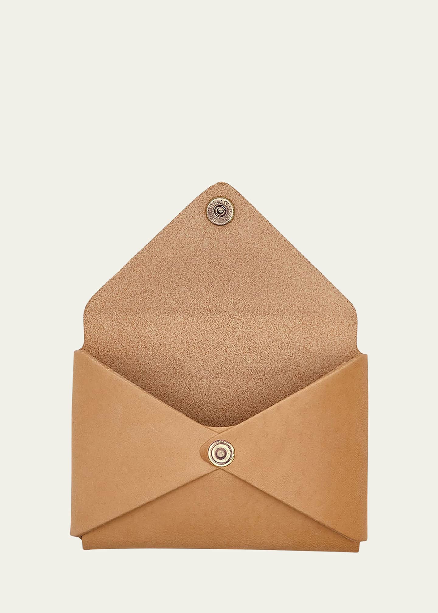 Il Bisonte Unisex Leather Business Card Holder Image 2 of 2