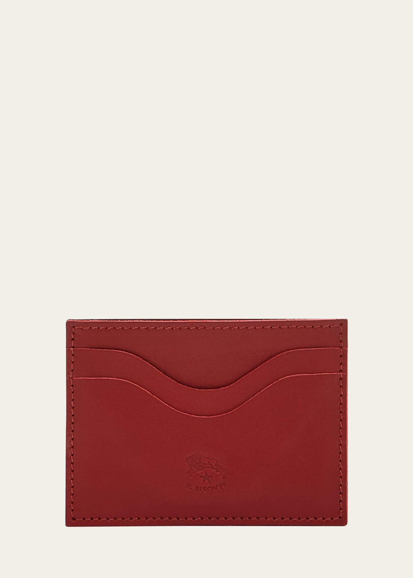Il Bisonte Men's Leather Card Case Image 1 of 3