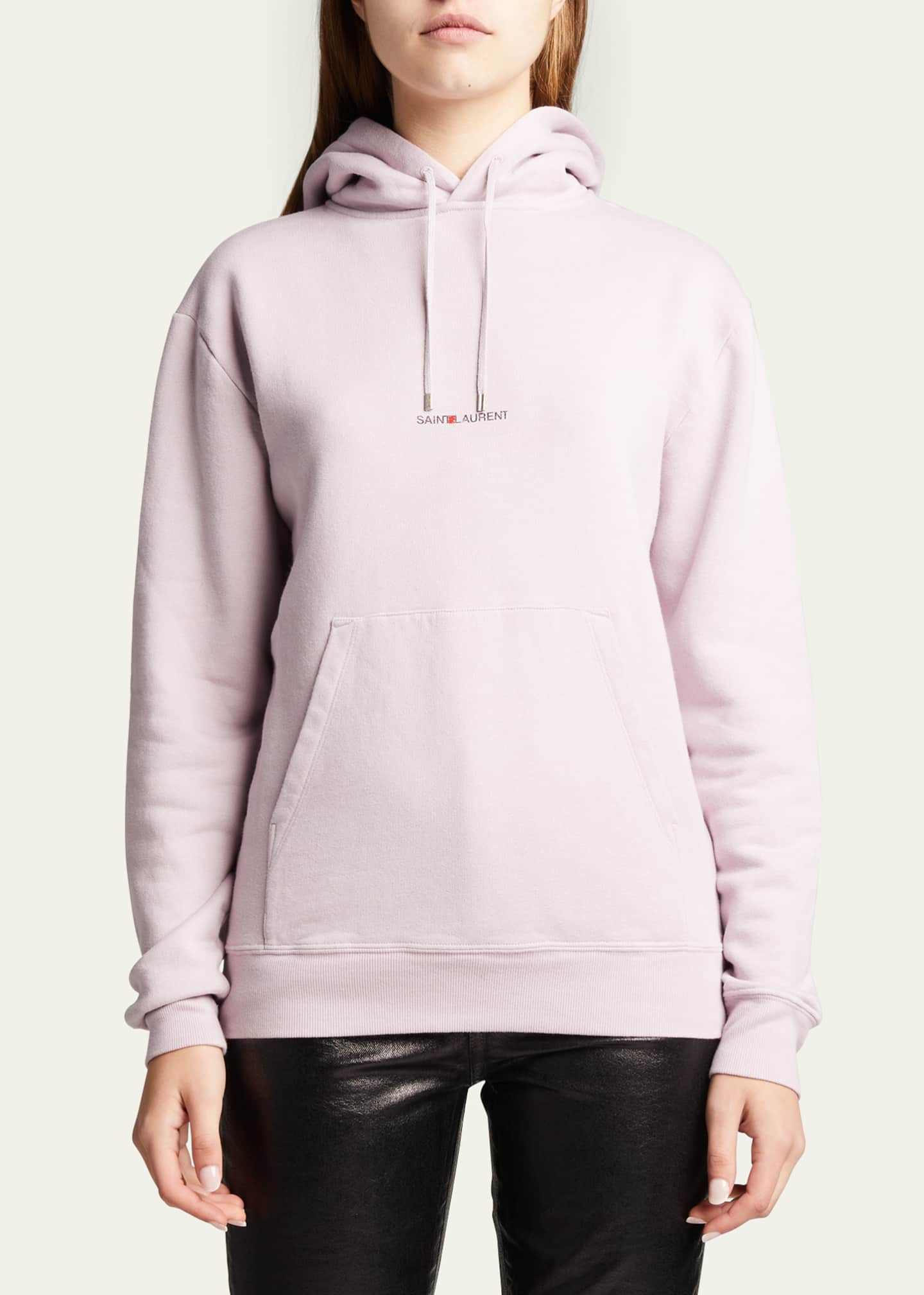 white saint laurent hoodie