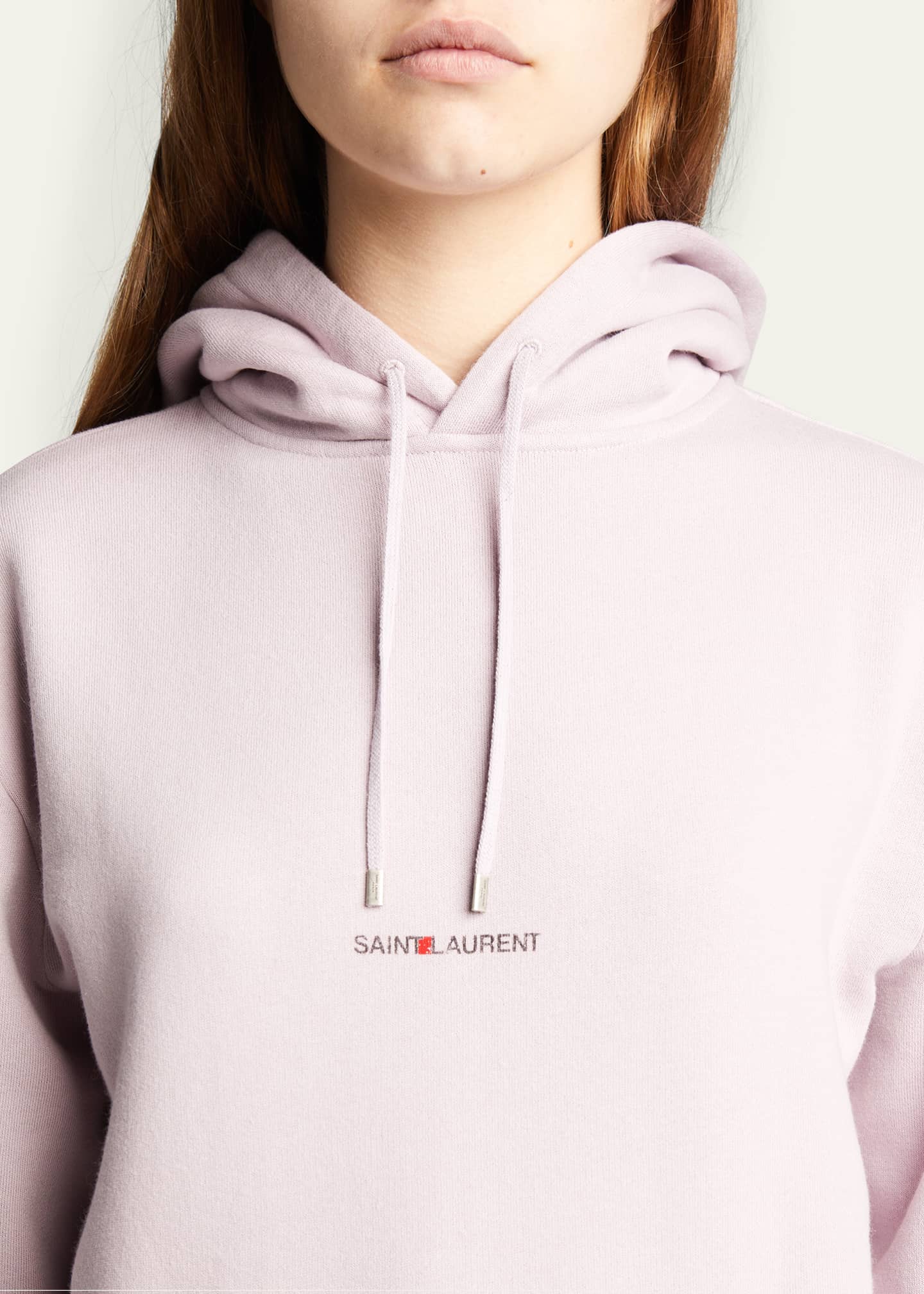 white saint laurent hoodie