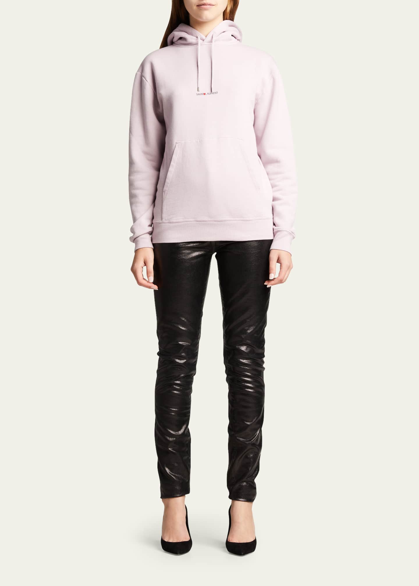saint laurent hoodie grey