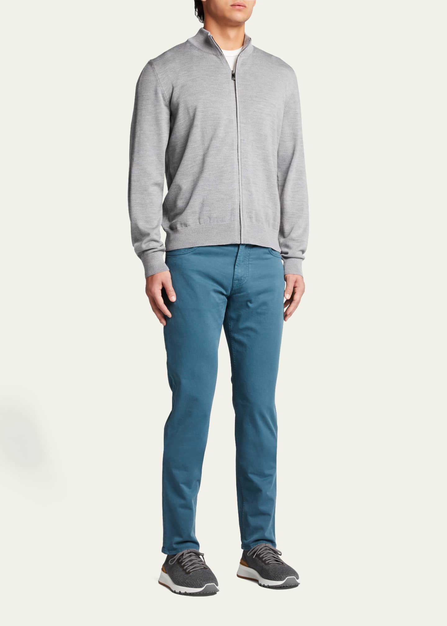 Corneliani Men's Full-Zip Track Jacket Image 2 of 5