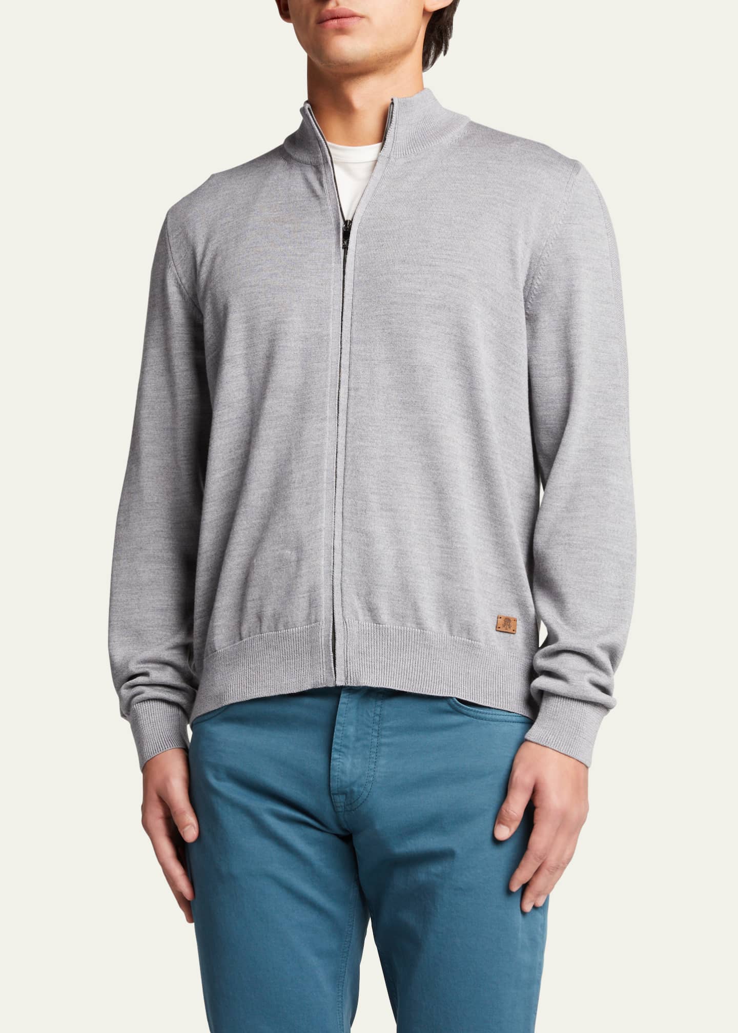 Corneliani Men's Full-Zip Track Jacket Image 4 of 5