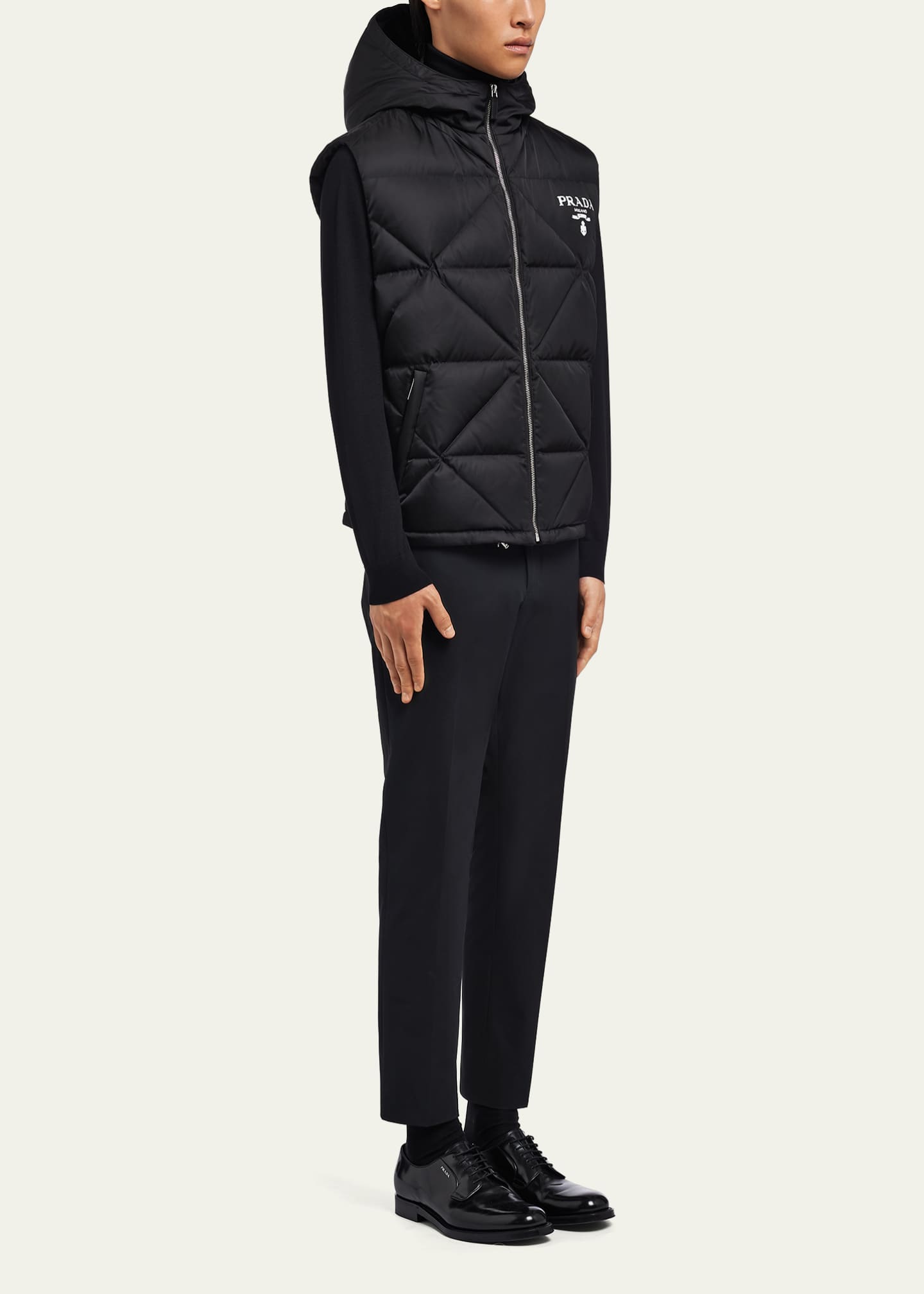 Prada Men s Re Nylon Down Vest Bergdorf Goodman