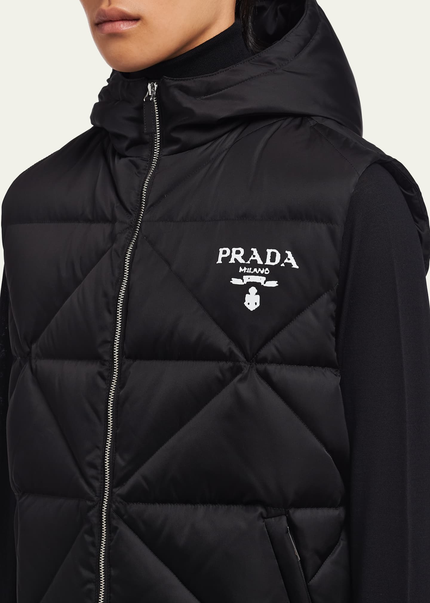 Prada Men s Re Nylon Down Vest Bergdorf Goodman