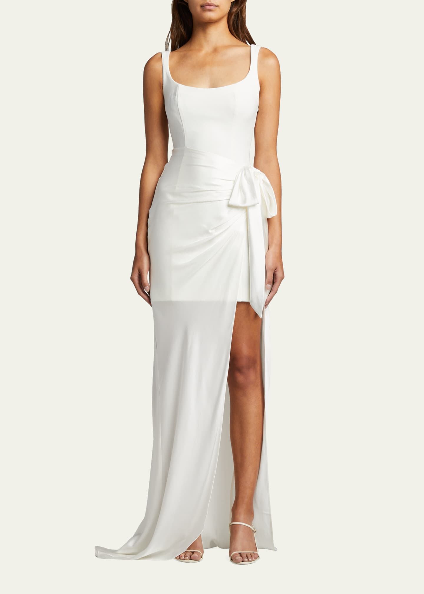 cinq a sept marian draped gown