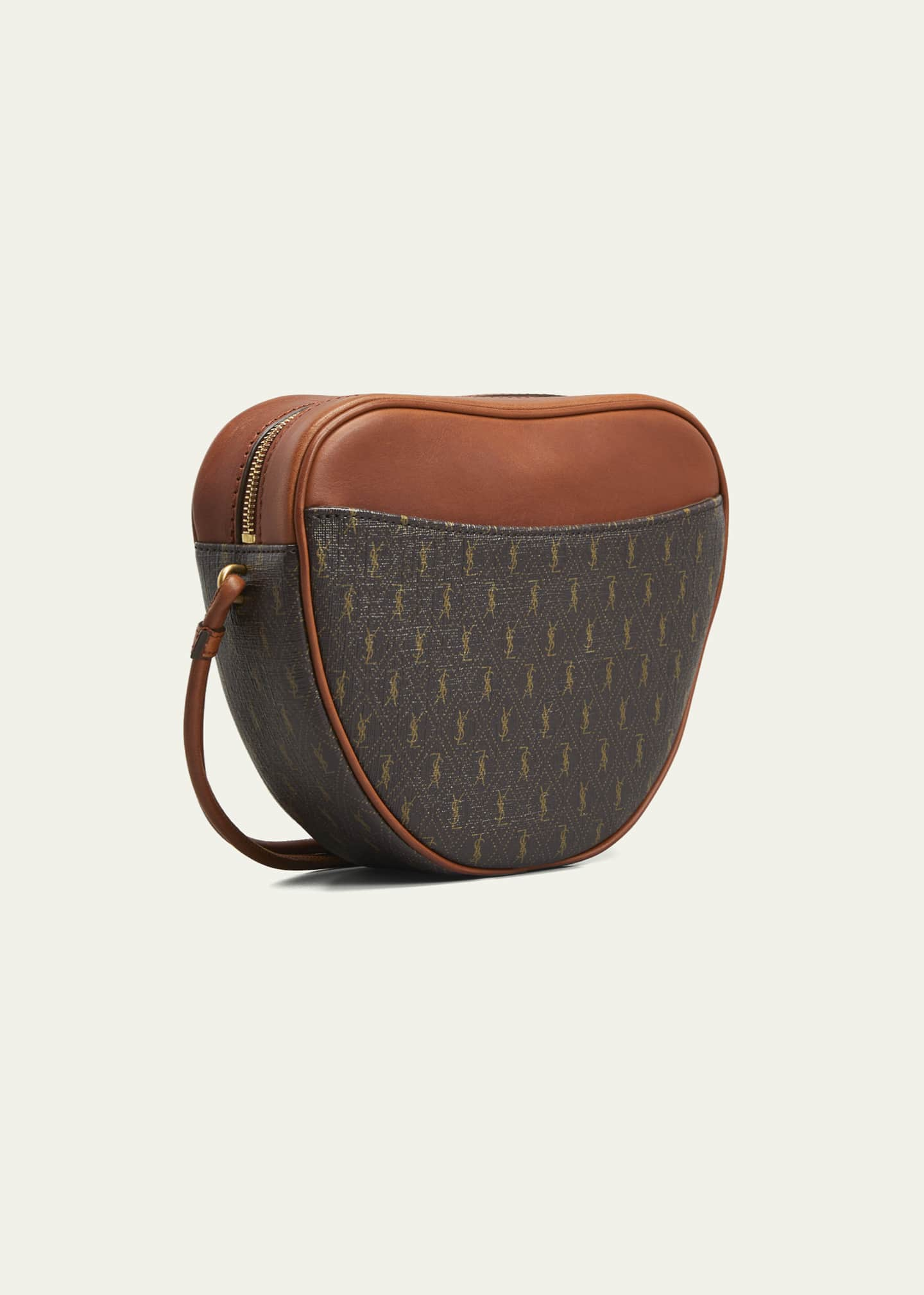 Le Monogramme Canvas Crossbody Bag in Brown - Saint Laurent