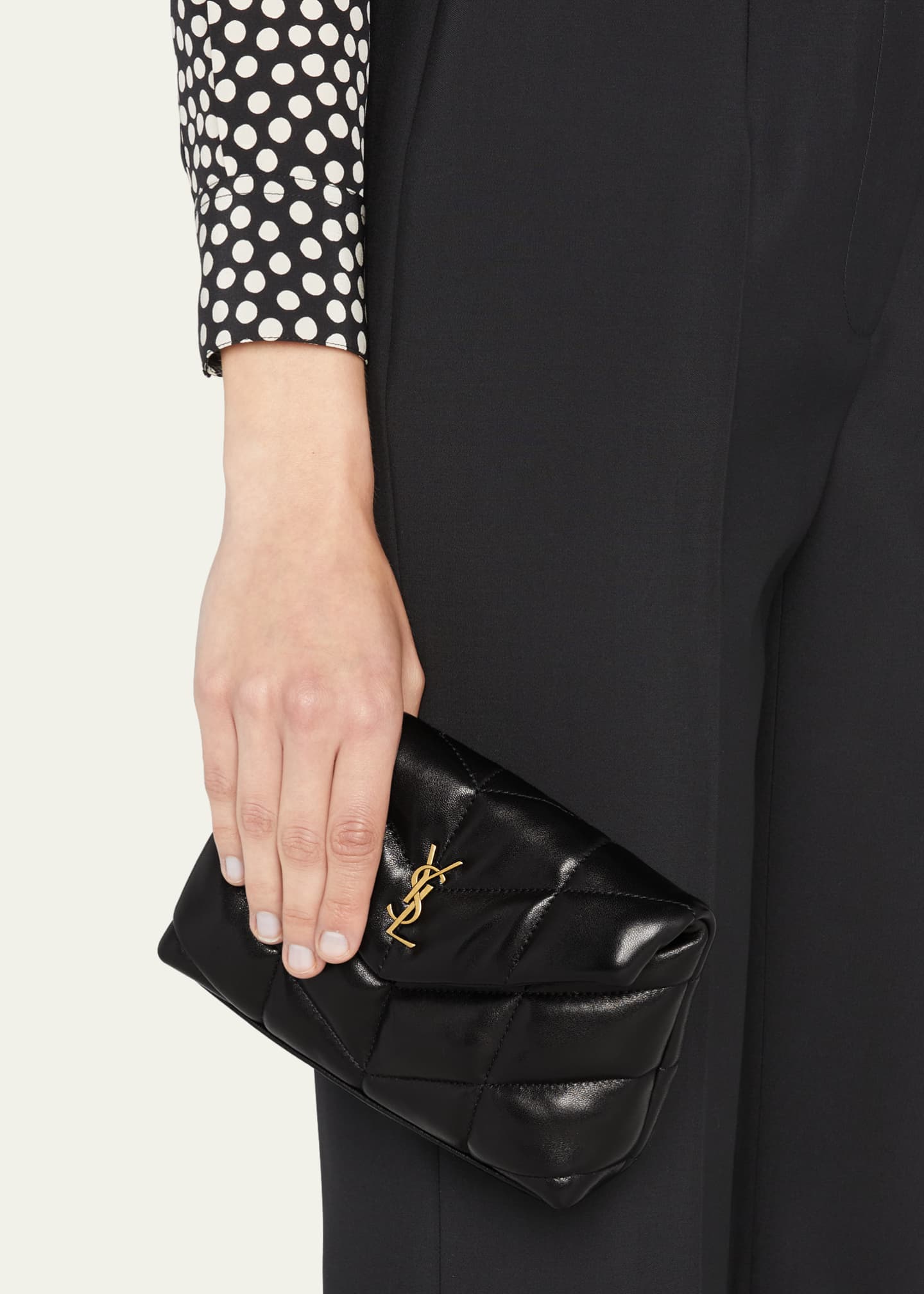 Saint Laurent Small Loulou Puffer Clutch