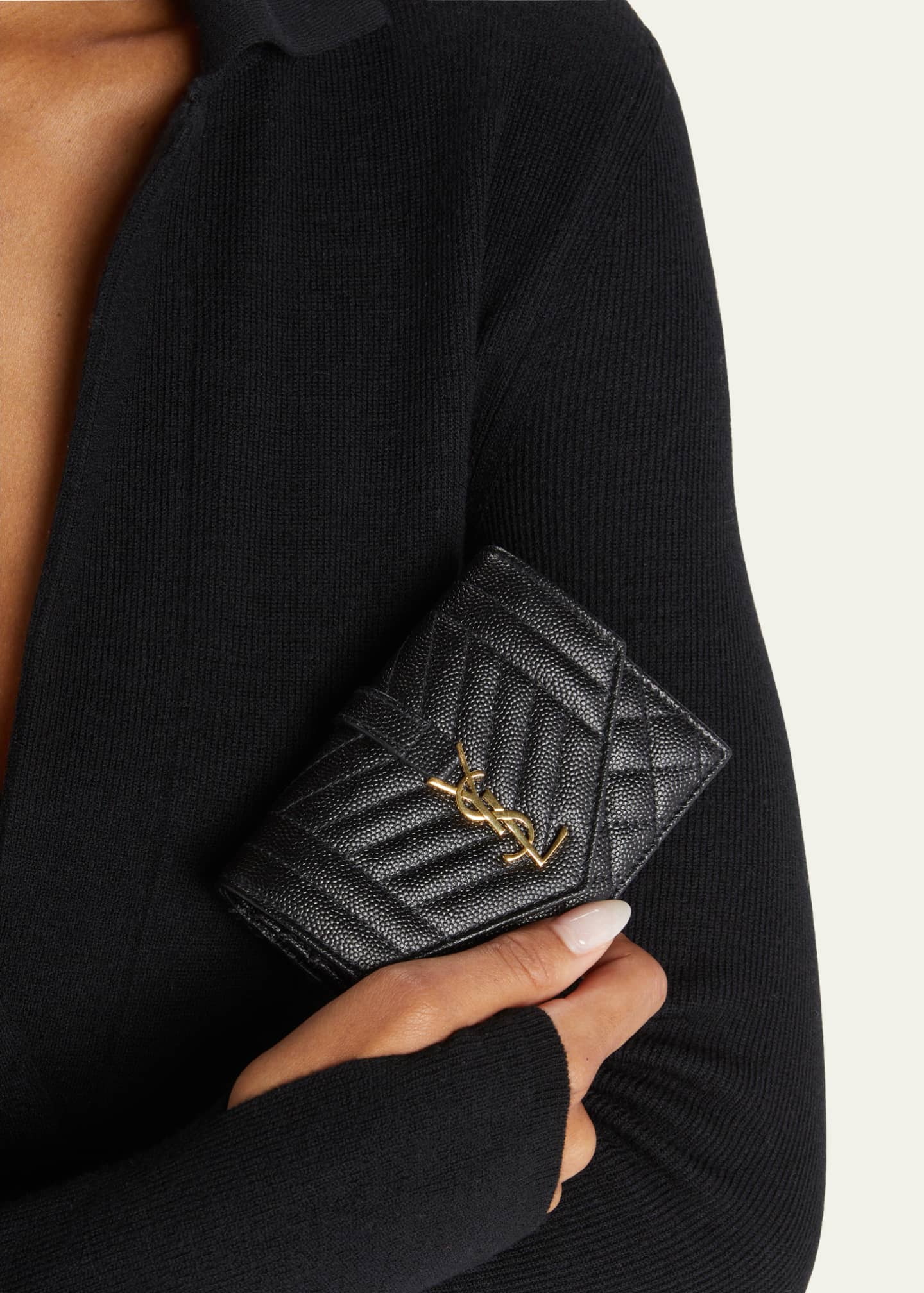 Ysl monogram sale envelope wallet