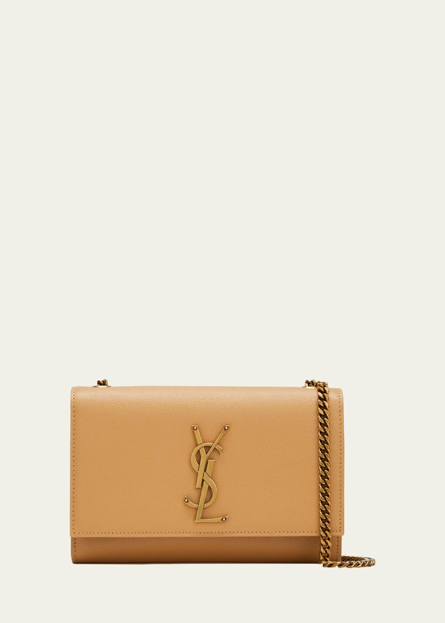 Saint Laurent Kate Medium YSL Monogram Grain de Poudre Crossbody Bag