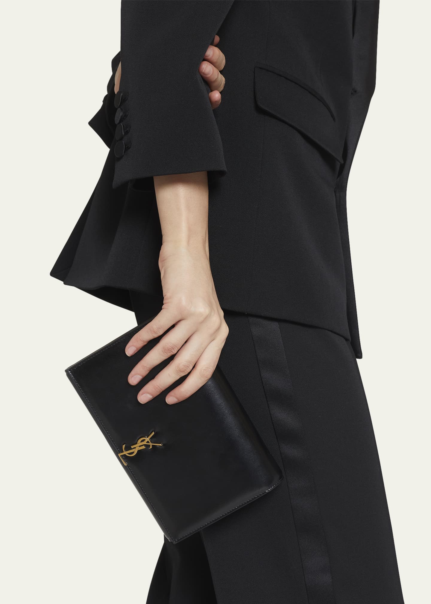 Saint Laurent Uptown clutch  Clutch outfit, Ysl clutch, Outfits