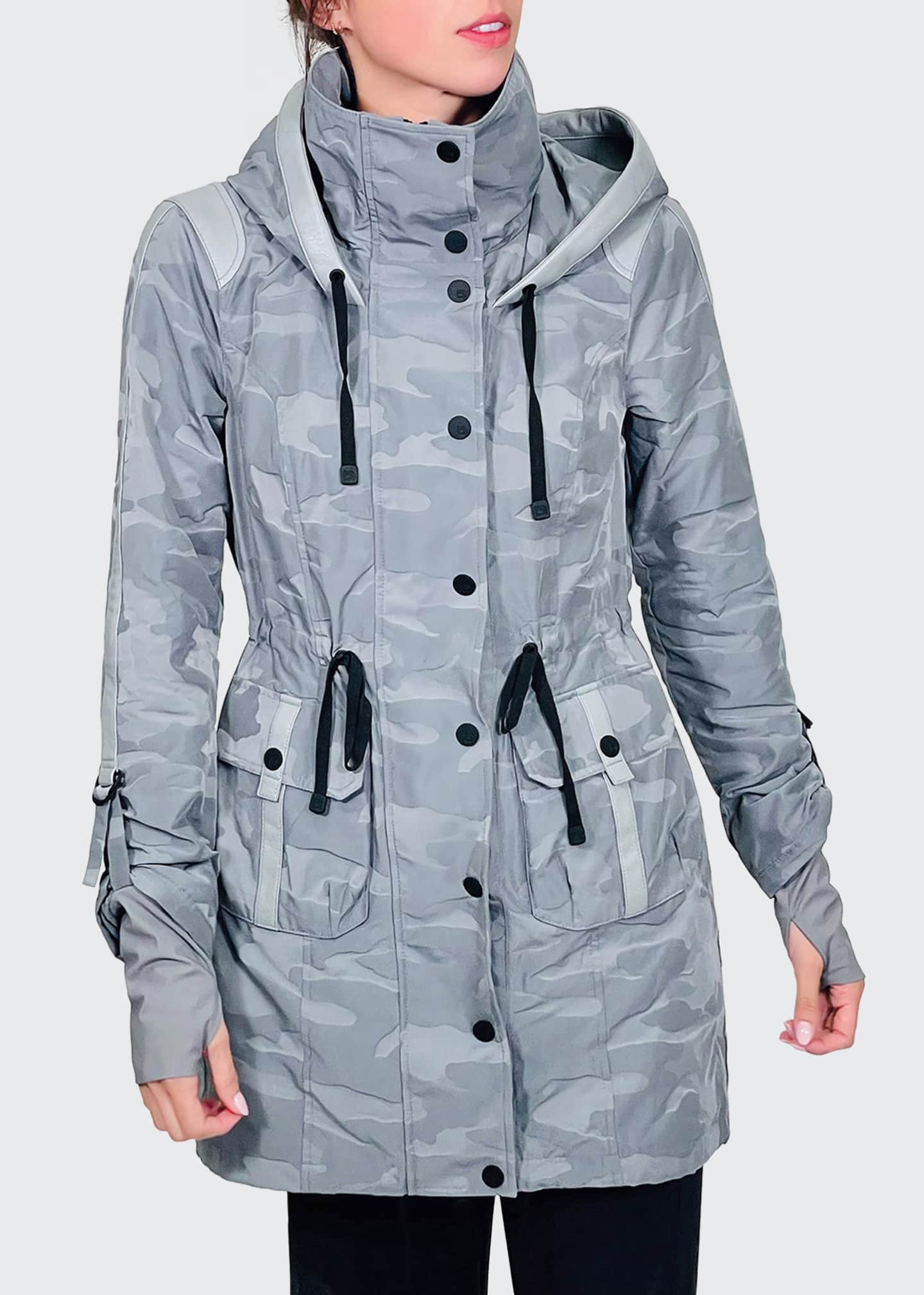 Blanc Noir Hooded Camo Anorak Jacket - Bergdorf Goodman