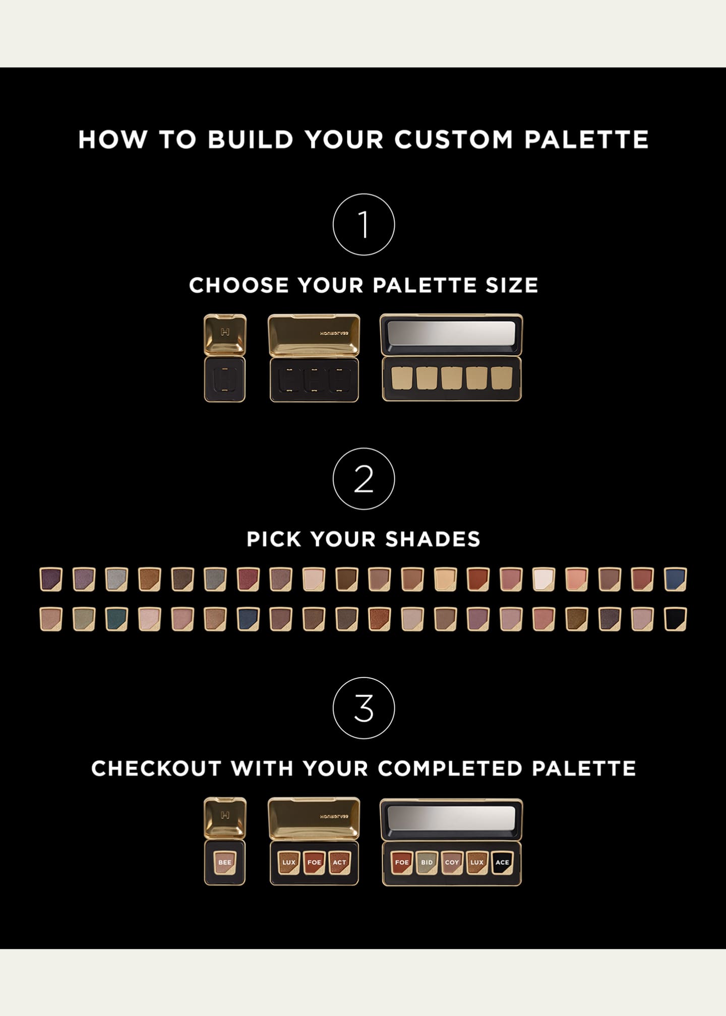 Hourglass Cosmetics Curator Three-Pan Palette Image 3 of 5