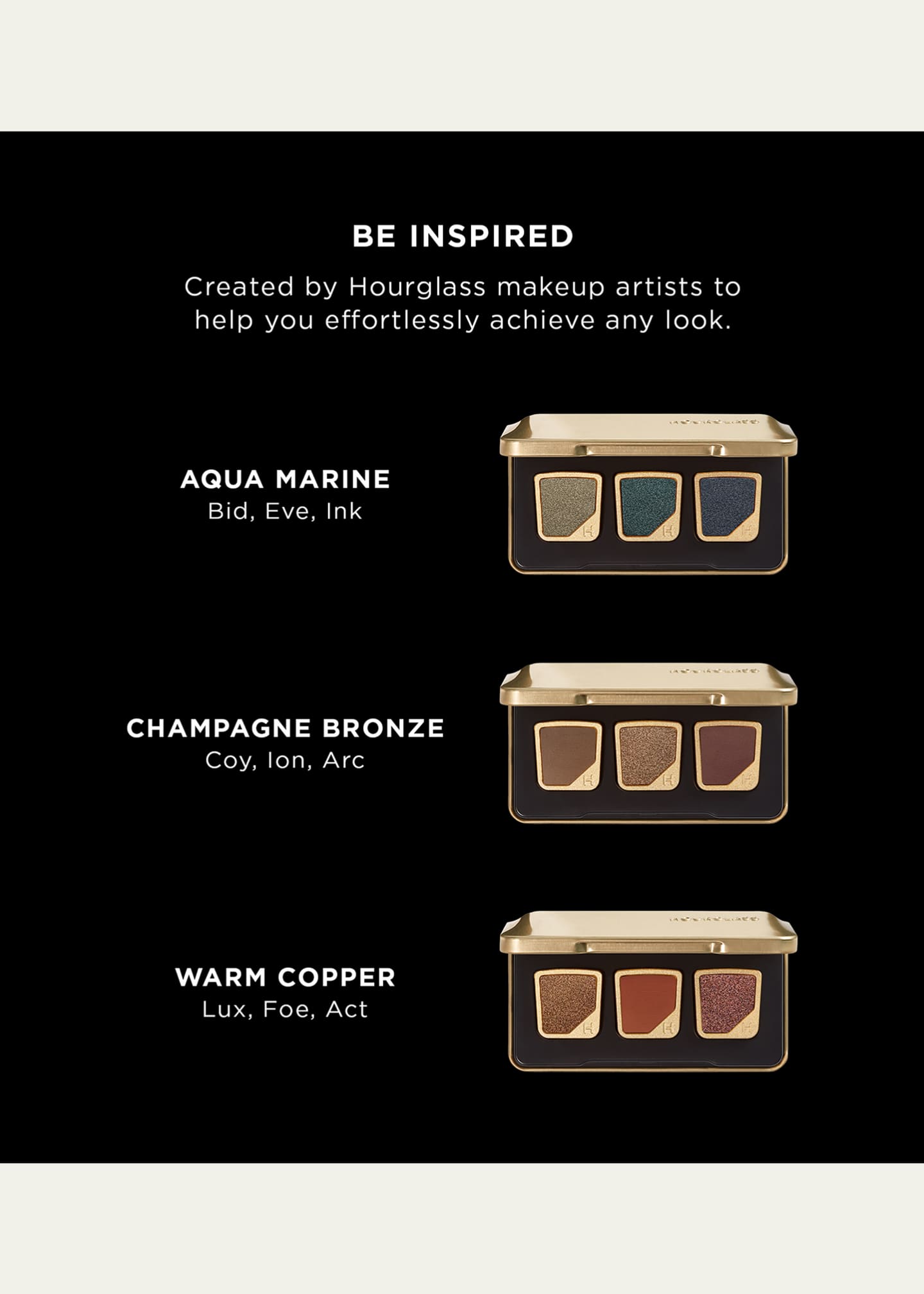 Hourglass Cosmetics Curator Three-Pan Palette Image 5 of 5