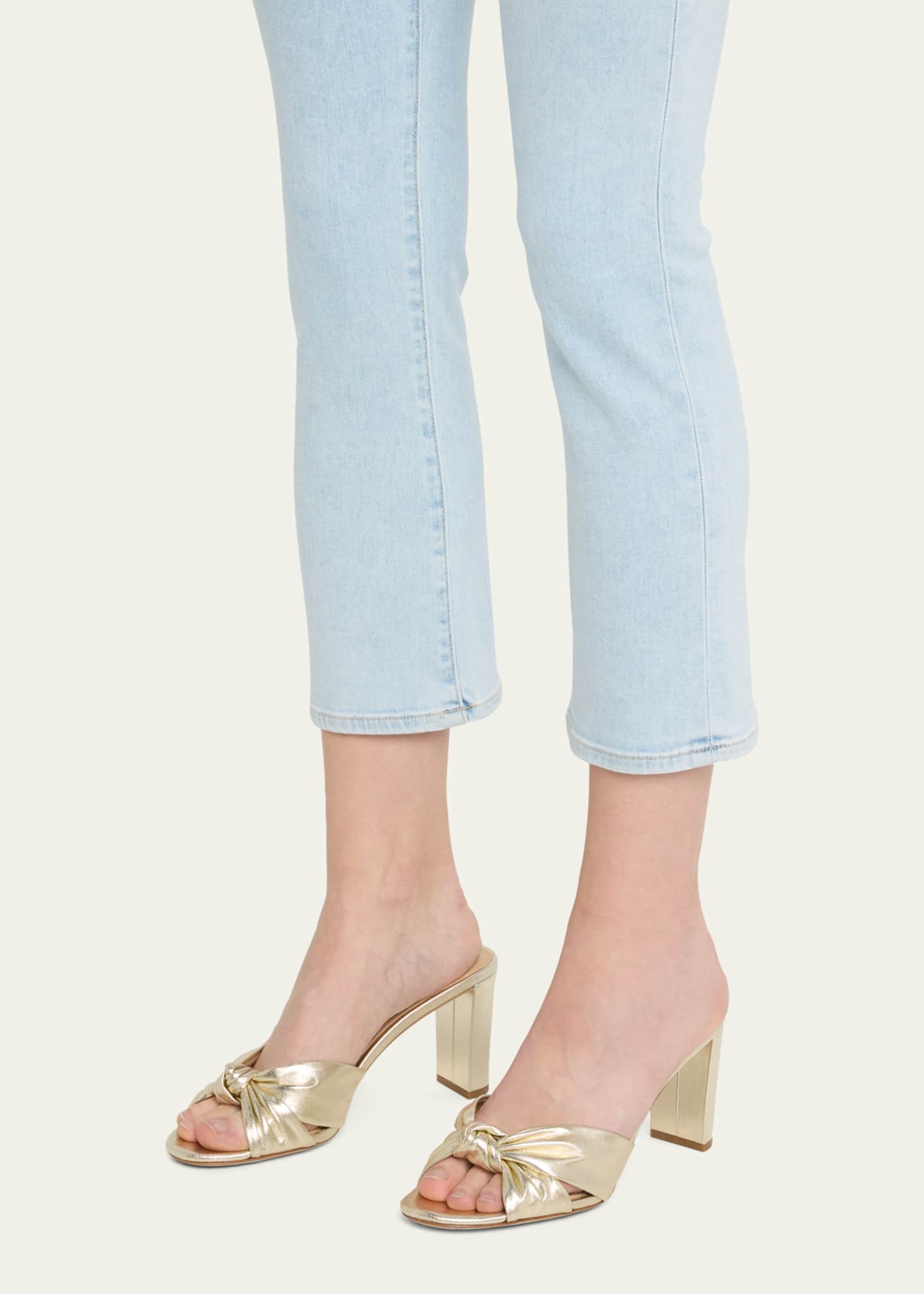 Veronica beard alessia outlet metallic knot sandals