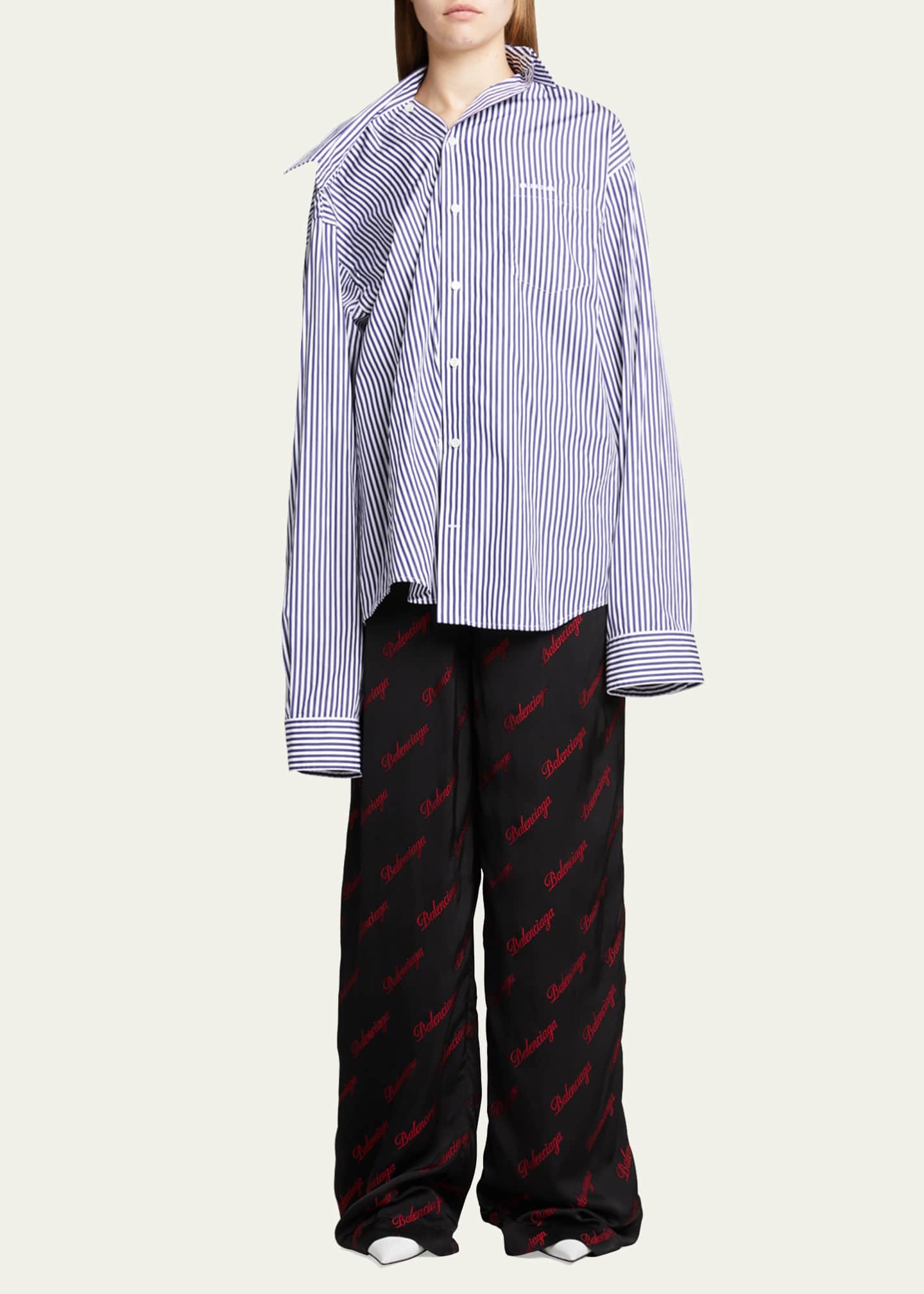 balenciaga poplin shirt