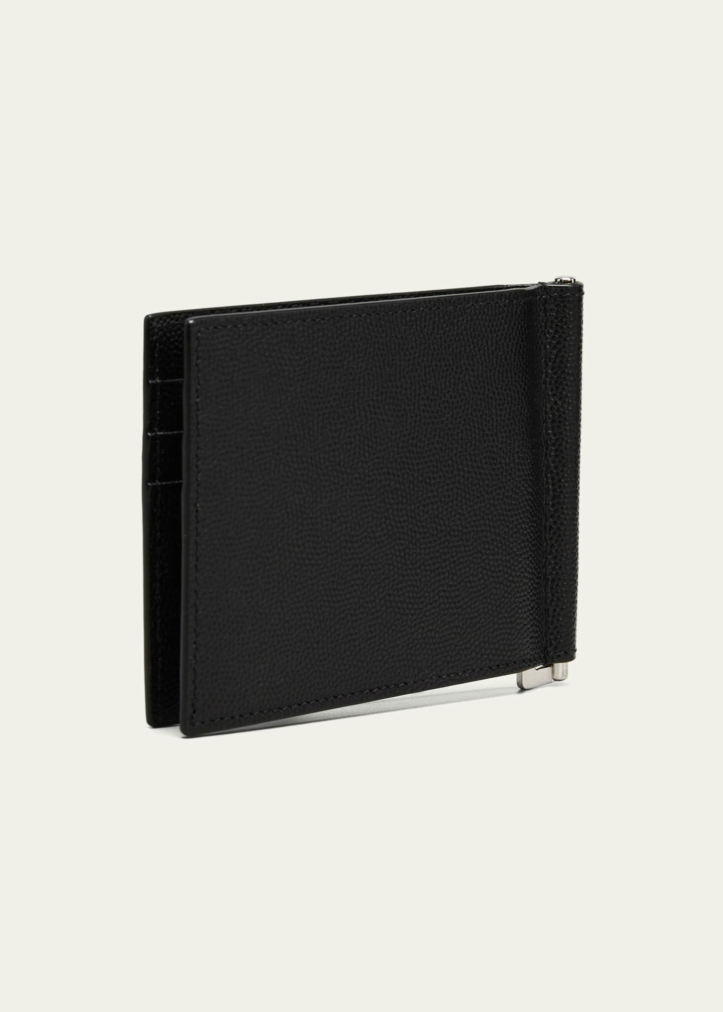 Saint Laurent YSL Bill Clip Wallet - Black