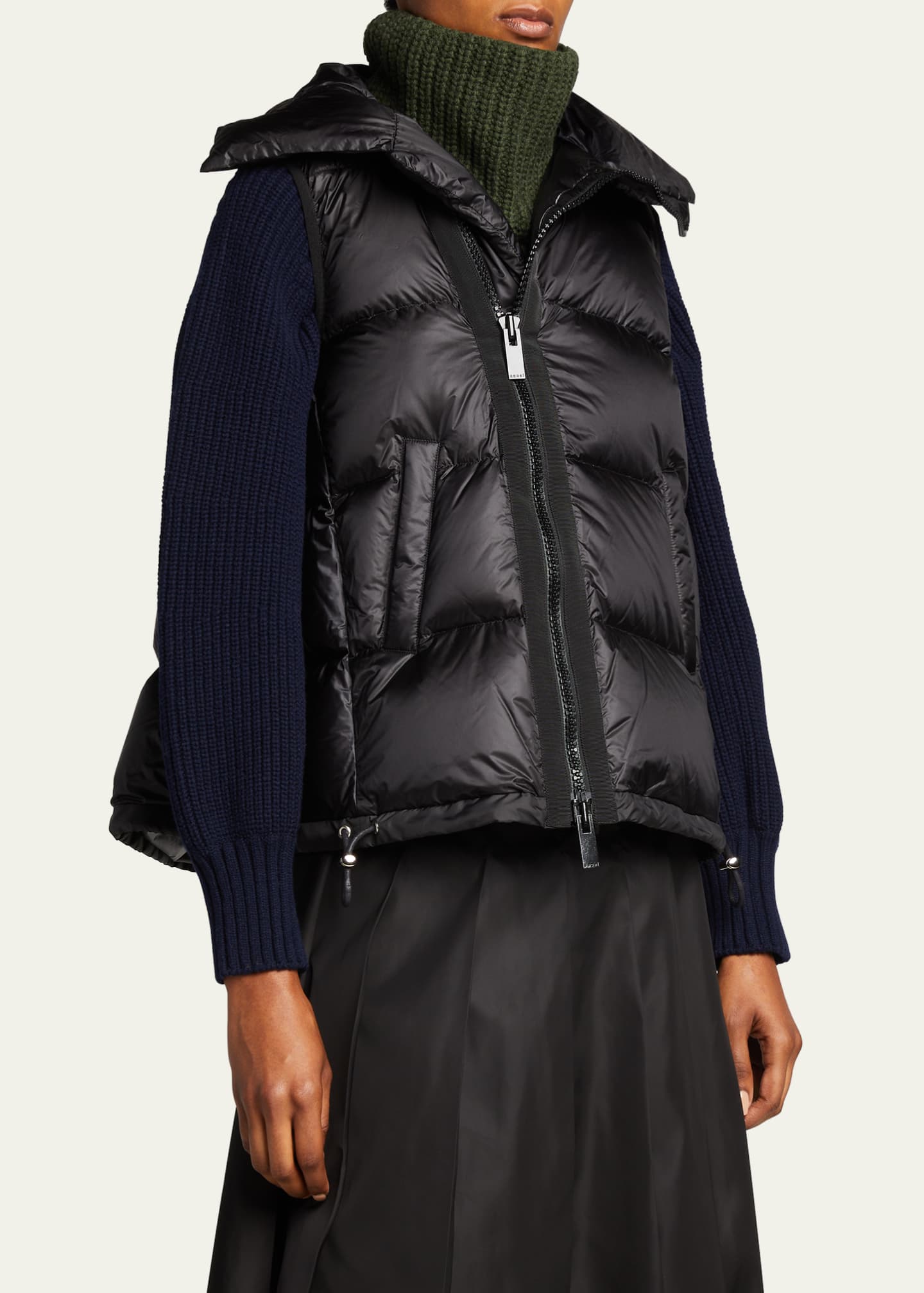 Asymmetrical puffer vest discount