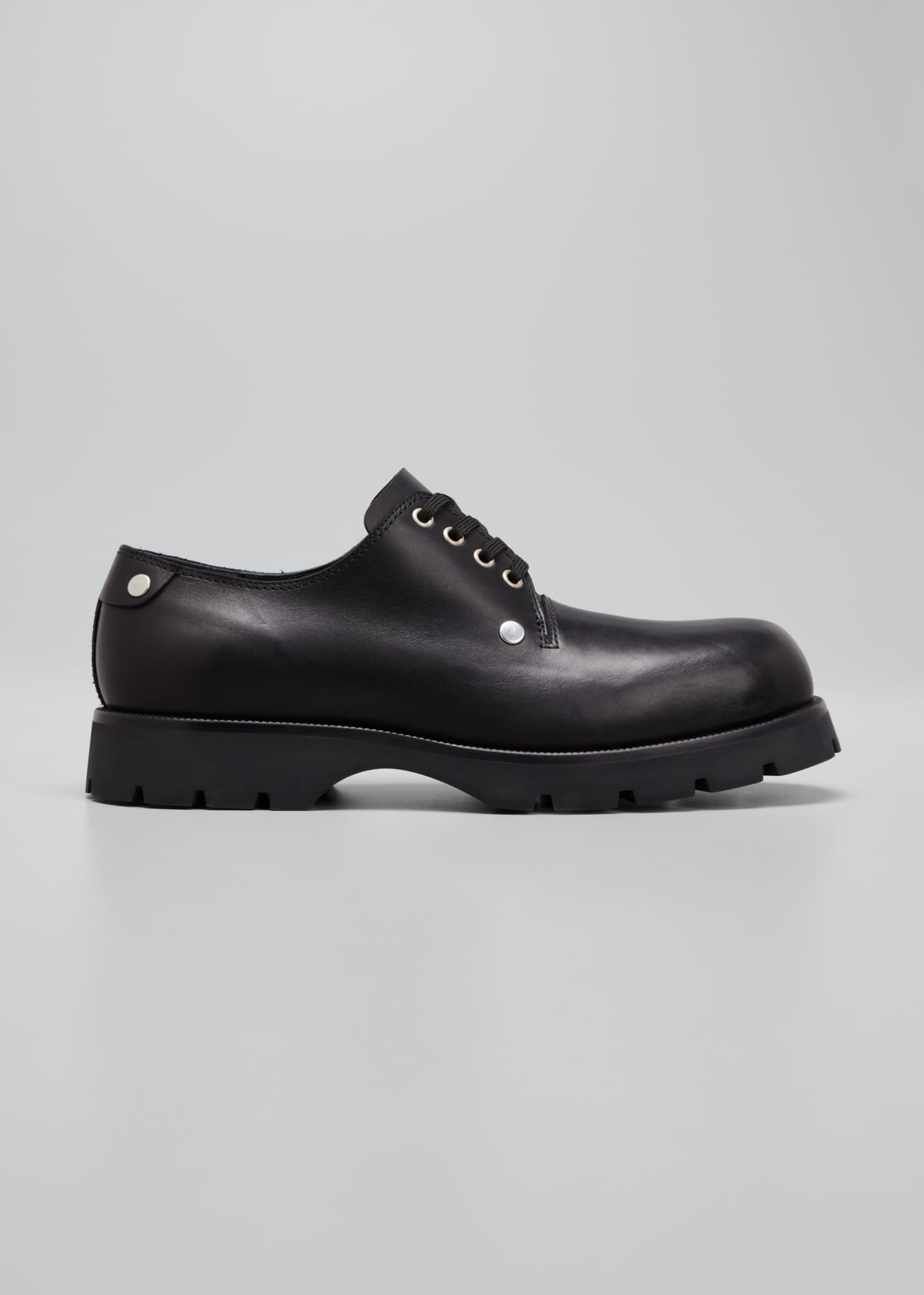 Jil Sander Men's Lug-Sole Calf Leather Derby Shoes