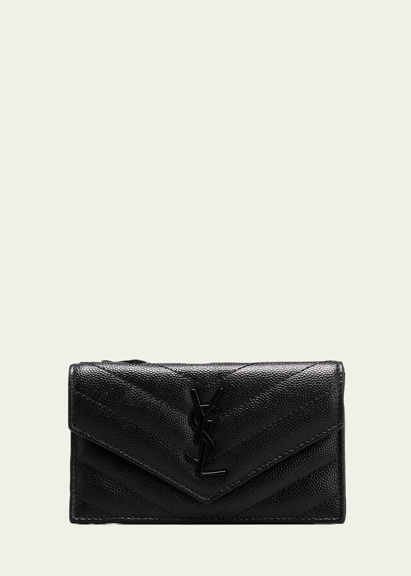 Saint Laurent YSL Monogram Flap Card Case Holder Bergdorf Goodman