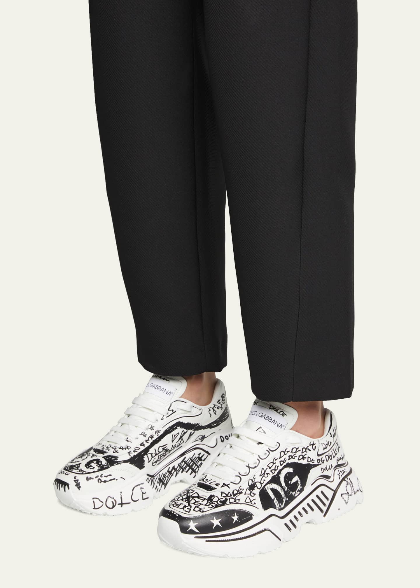 dolce gabbana graffiti sneakers