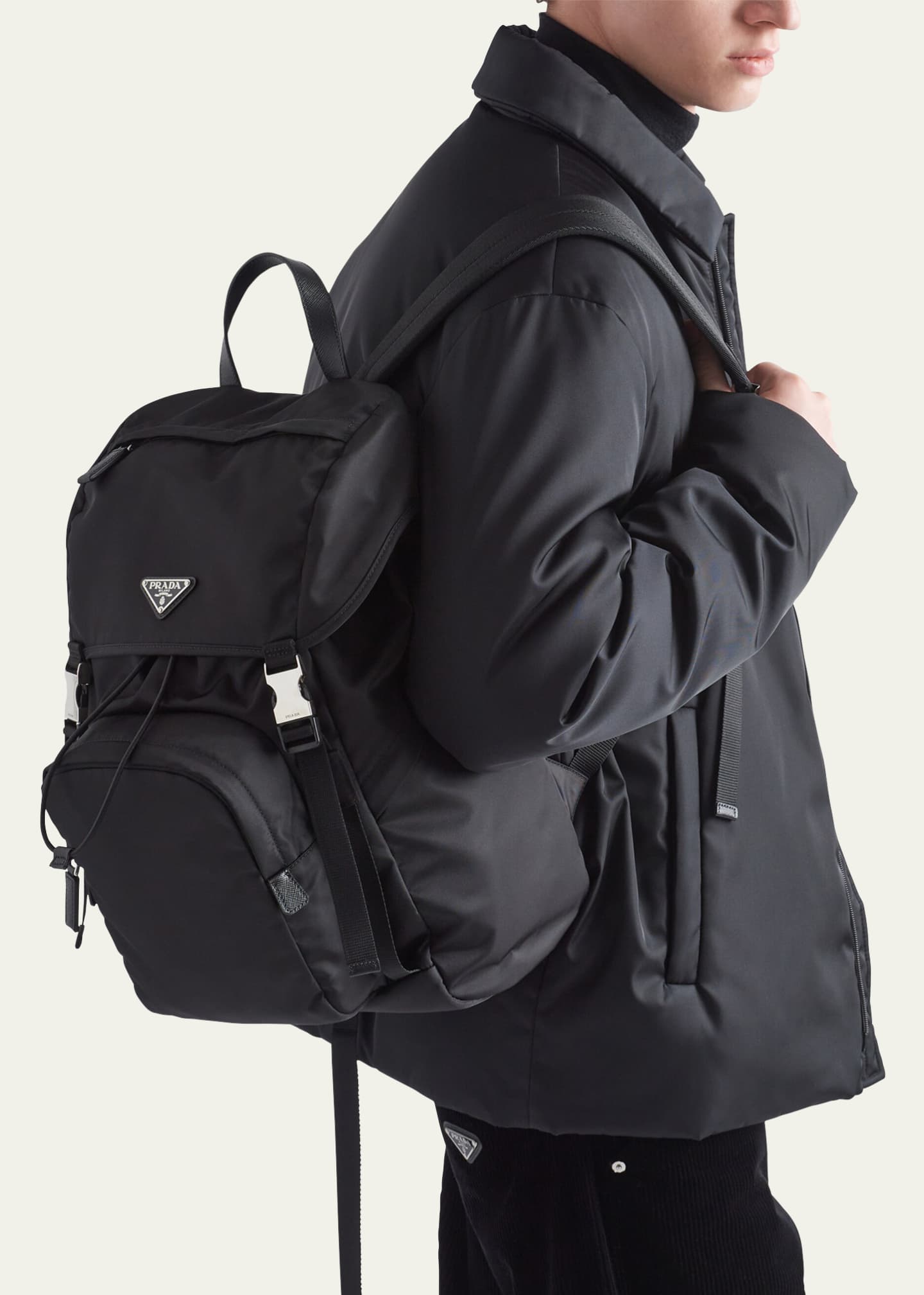 Prada nylon backpack sale cheap