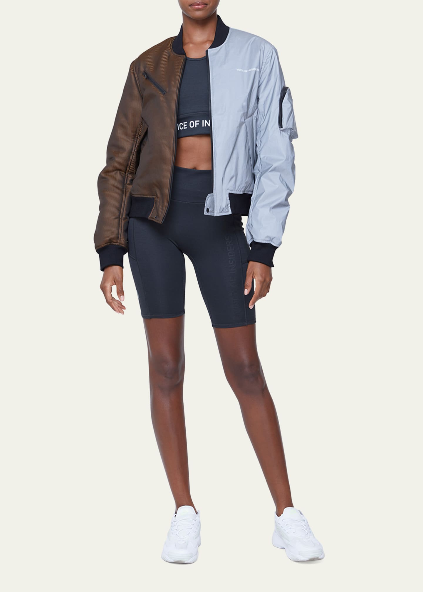 VOICE OF INSIDERS Ultraviolet Reflective Flight Jacket Bergdorf Goodman