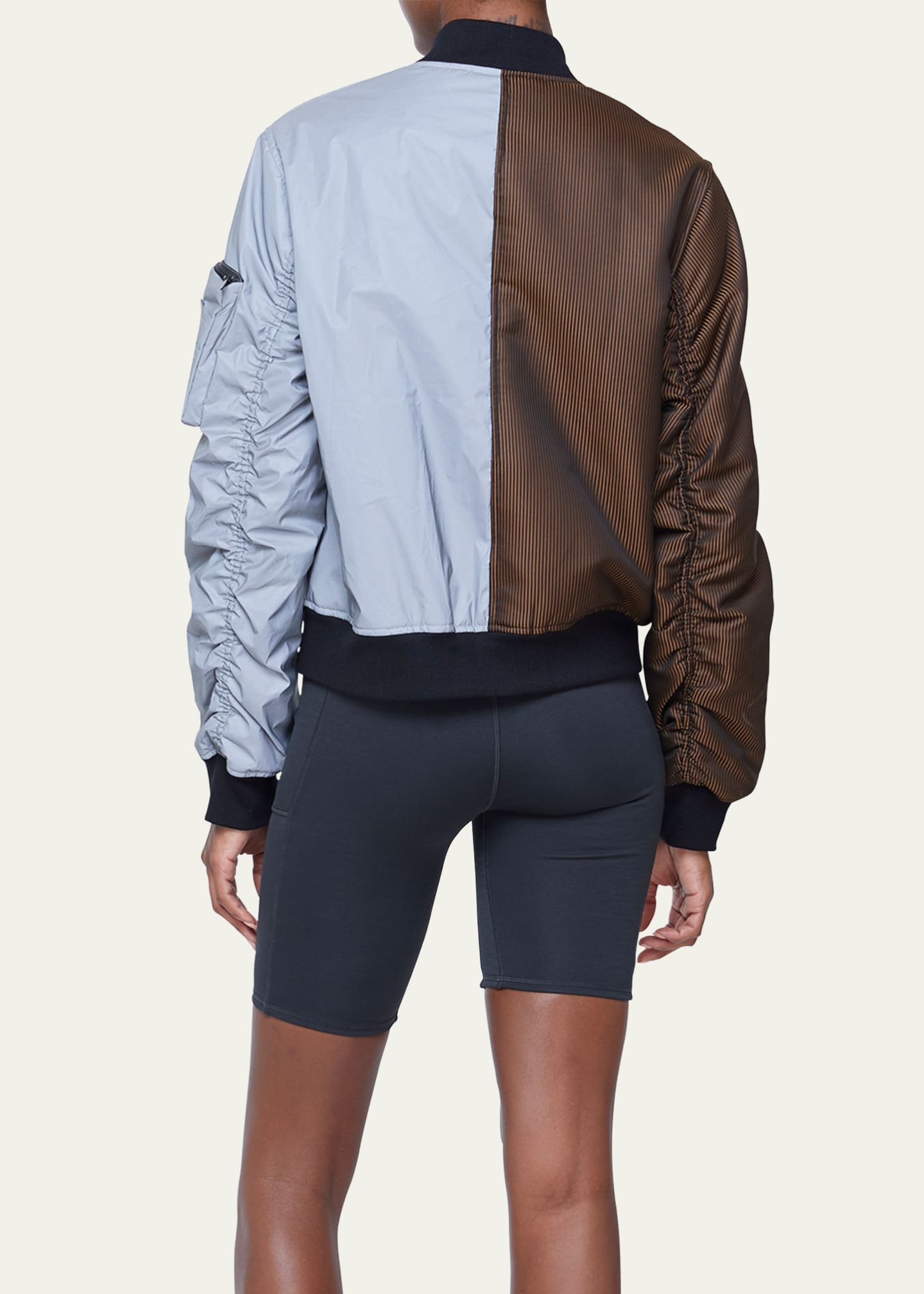 VOICE OF INSIDERS Ultraviolet Reflective Flight Jacket Bergdorf Goodman