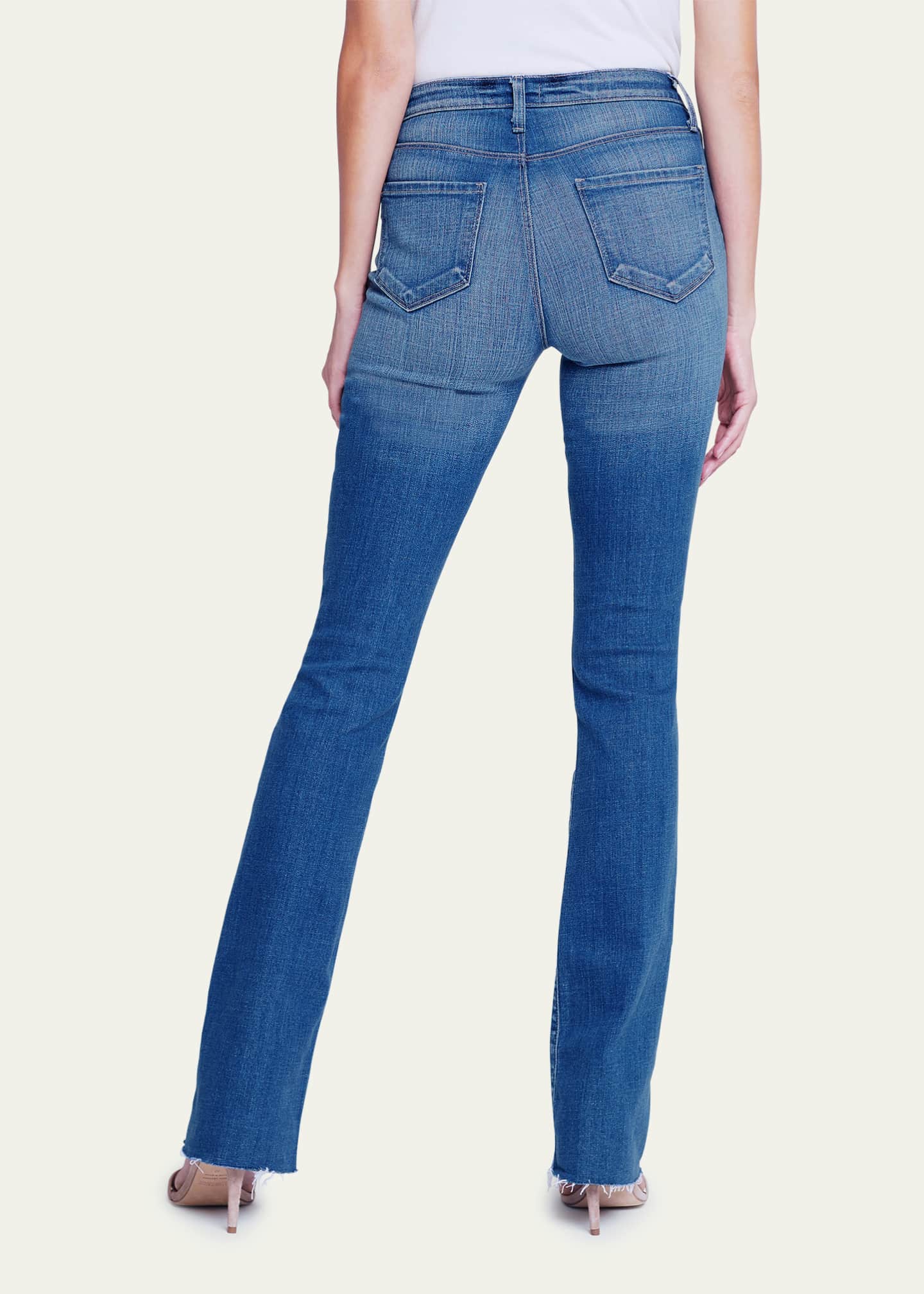 L'Agence Ruth HighRise Straight Jeans Bergdorf Goodman
