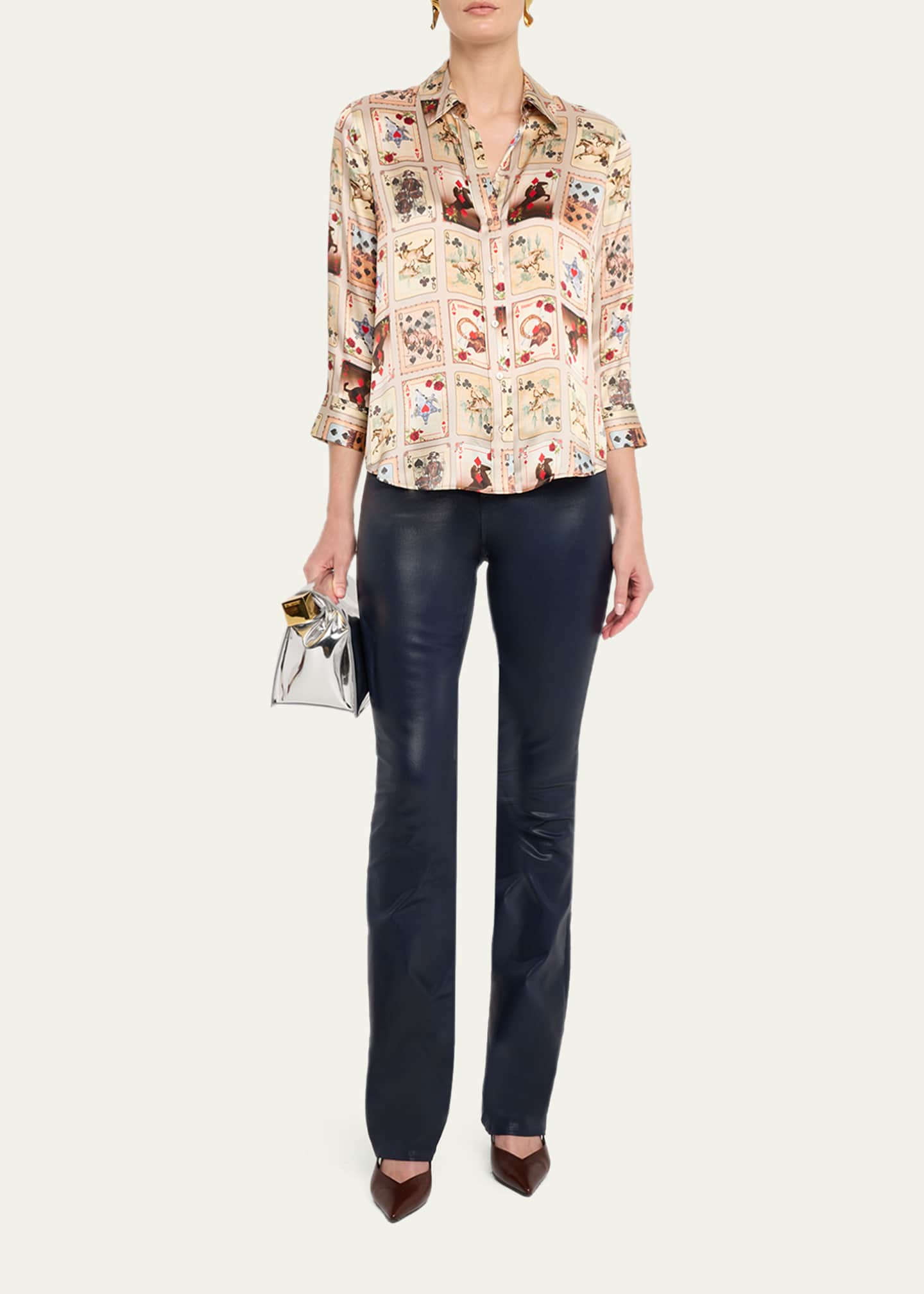 Selma High-Rise Coated Sleek Baby Boot Jeans