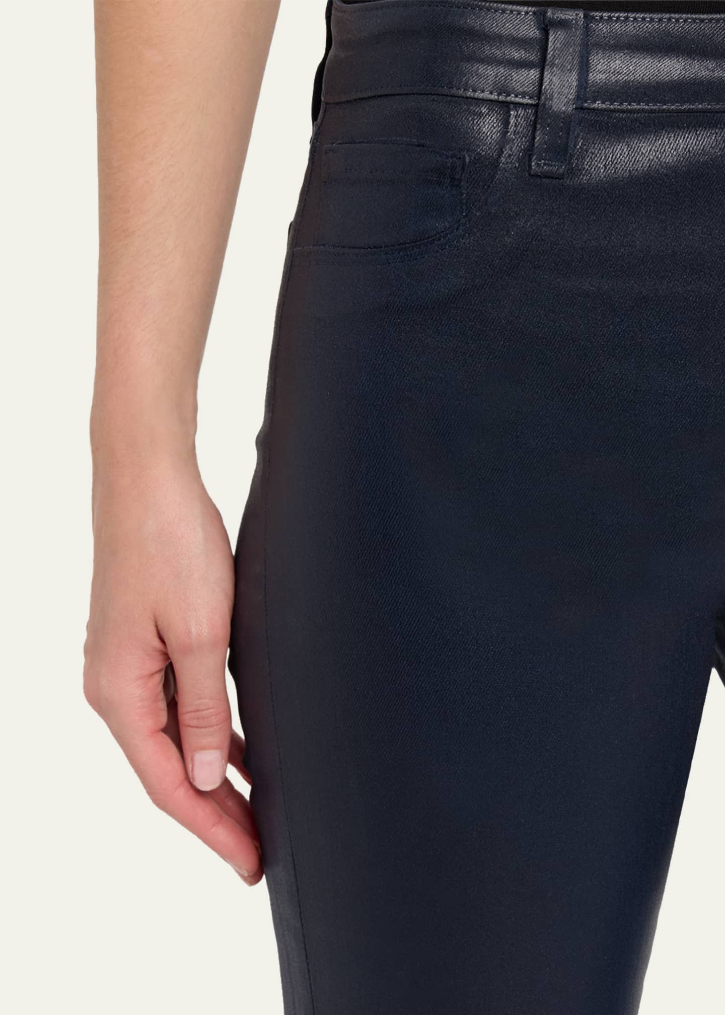 Selma High-Rise Coated Sleek Baby Boot Jeans