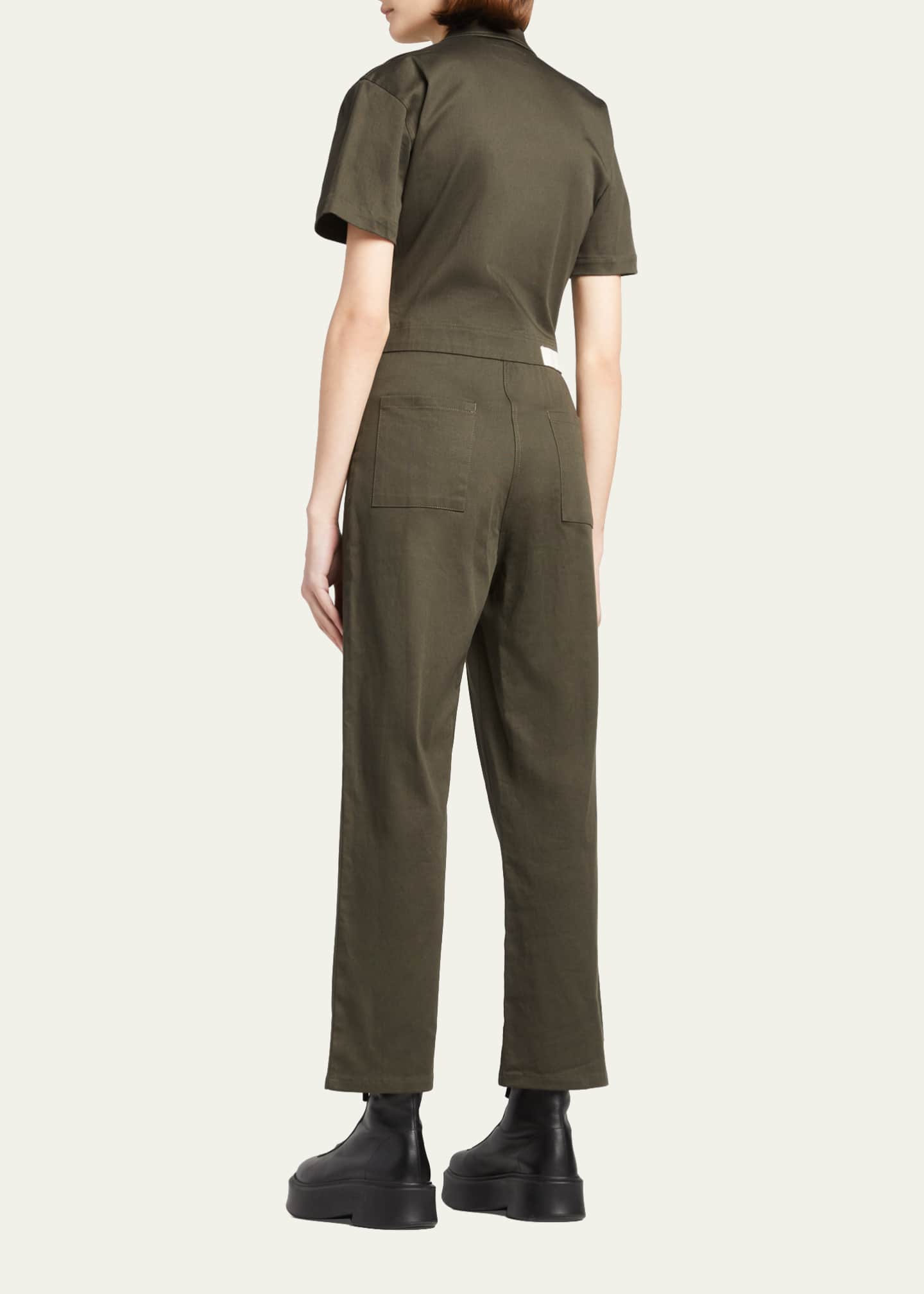Rivet Utility Worker ShortSleeve Corduroy Jumpsuit Bergdorf Goodman