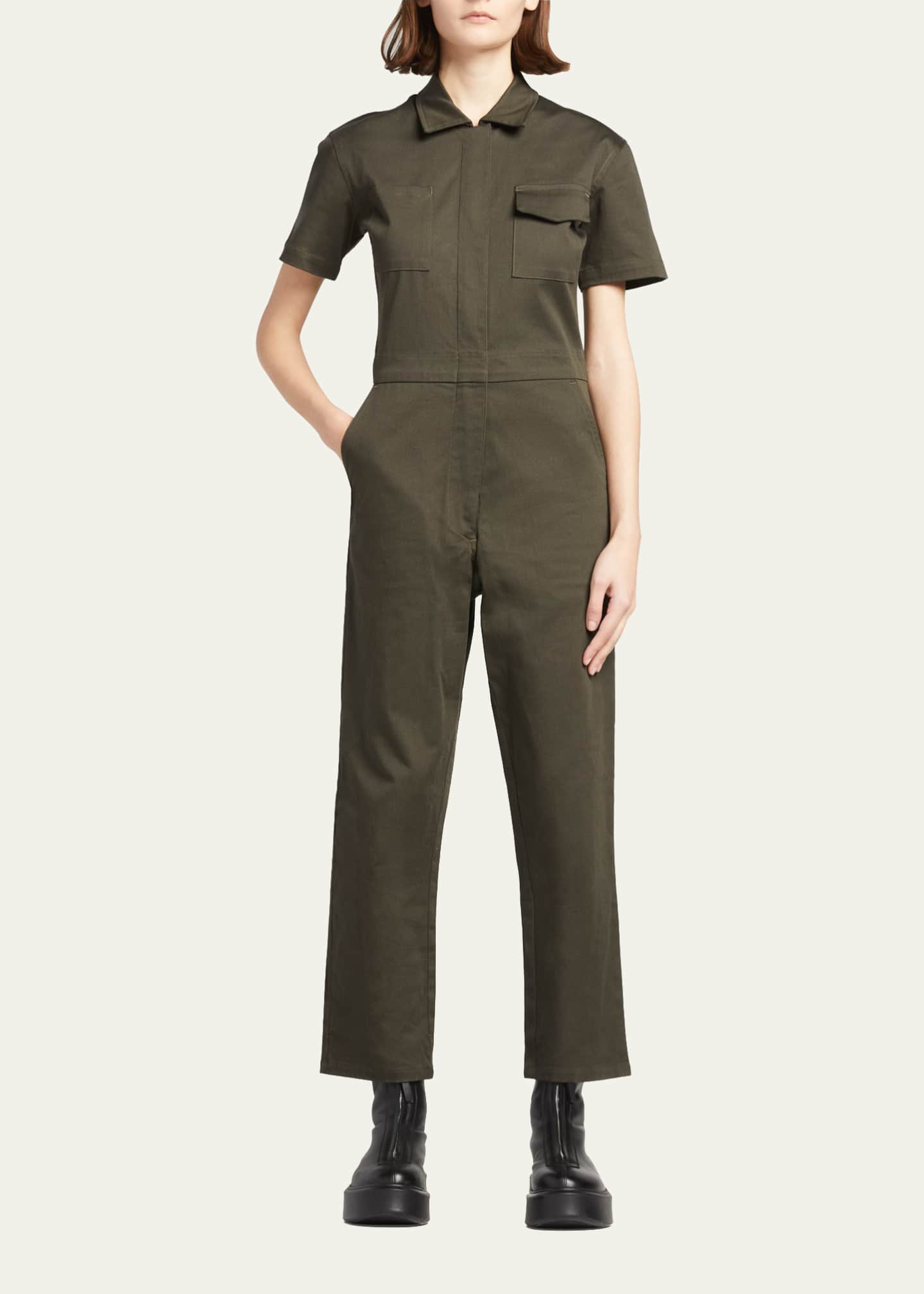 Utility jumpsuit short sleeve new arrivals