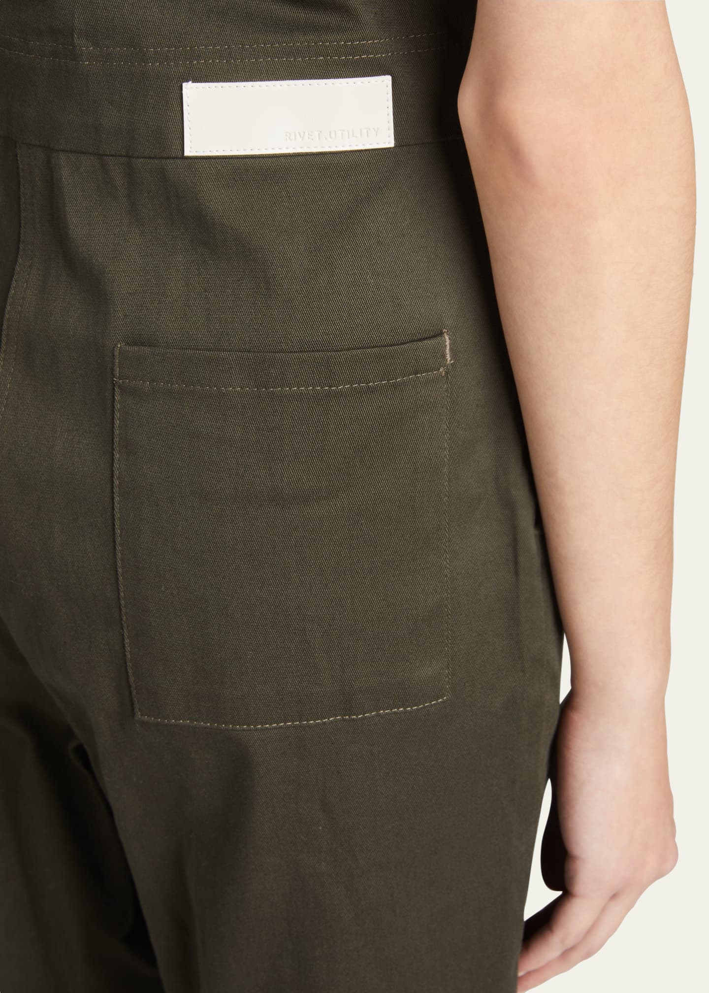 Rivet Utility Worker ShortSleeve Corduroy Jumpsuit Bergdorf Goodman