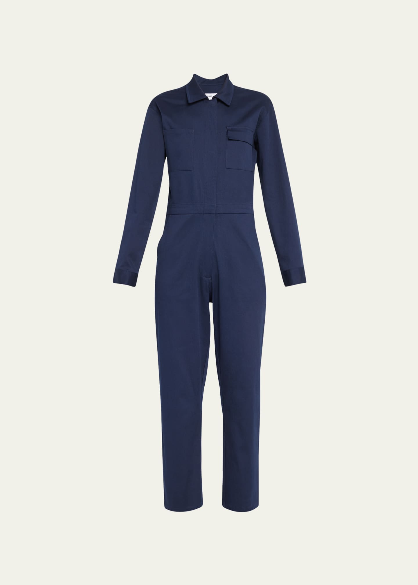Rivet Utility Bigwig Cotton StraightLeg Jumpsuit Bergdorf Goodman