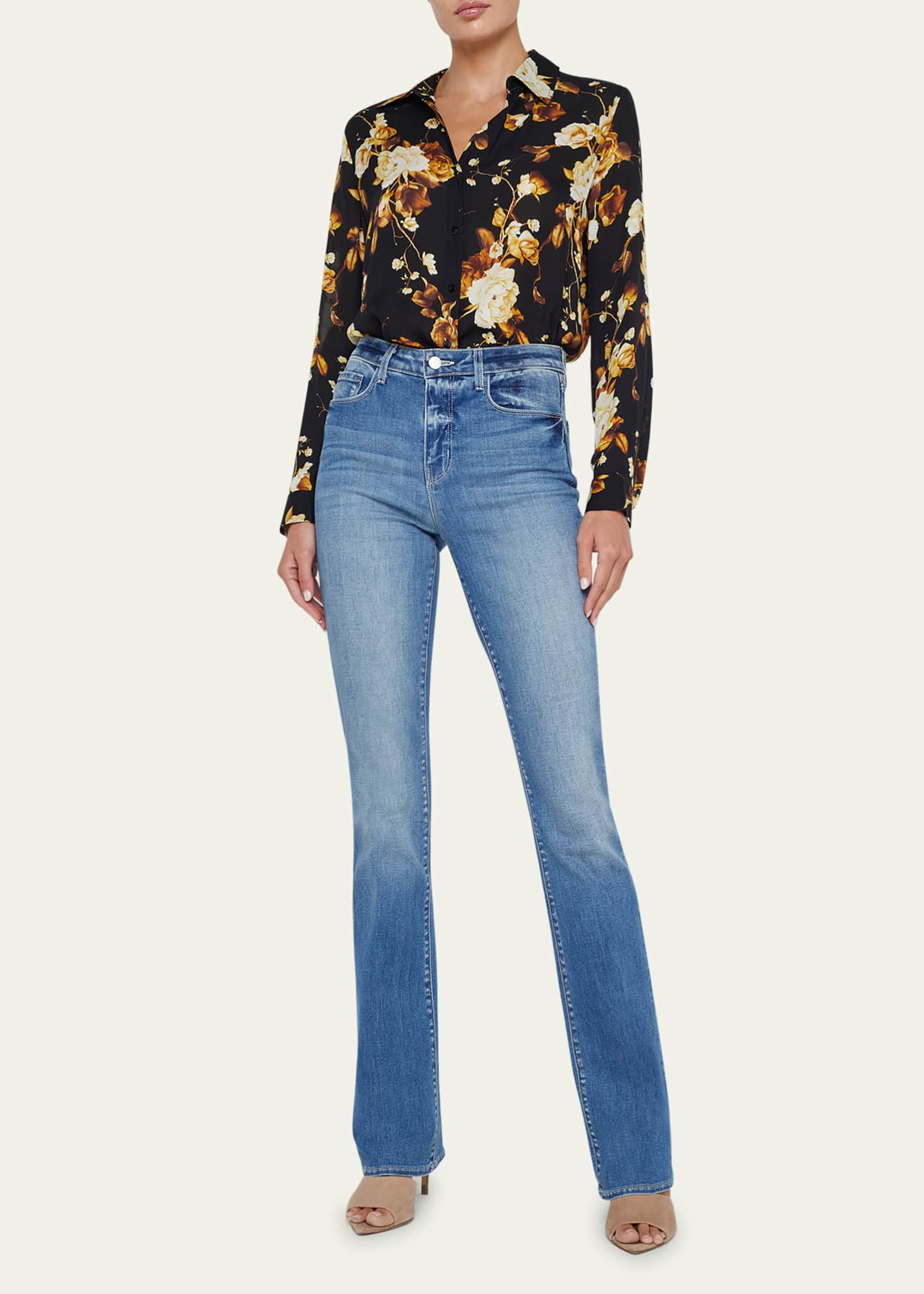 L'Agence Selma High-Rise Sleek Baby Boot Jeans Image 2 of 5