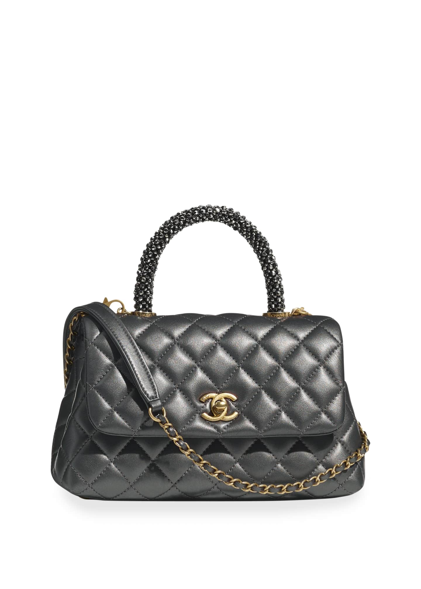 CHANEL FLAP BAG WITH TOP HANDLE - Bergdorf Goodman