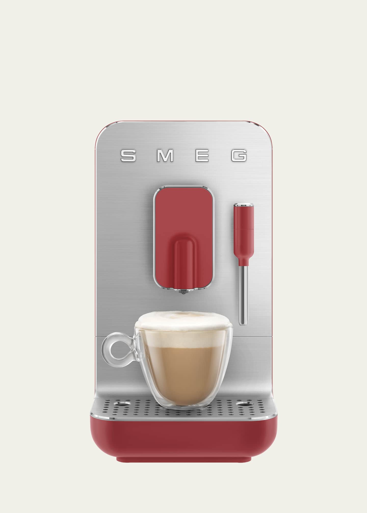 Smeg Fully Automatic Coffee Machine with Steamer - Red