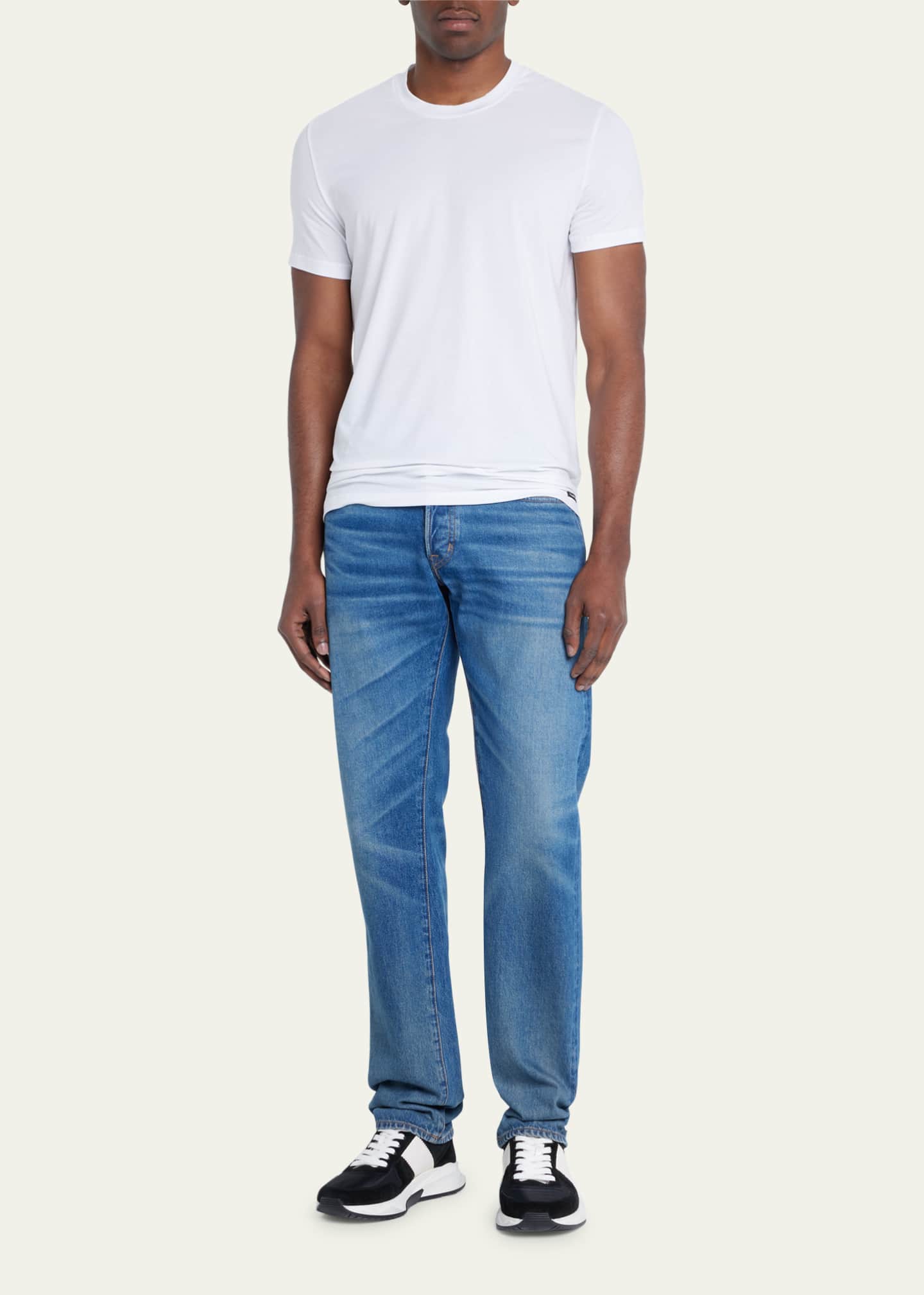 TOM FORD Men's Cotton-Modal Crewneck T-Shirt Image 2 of 5